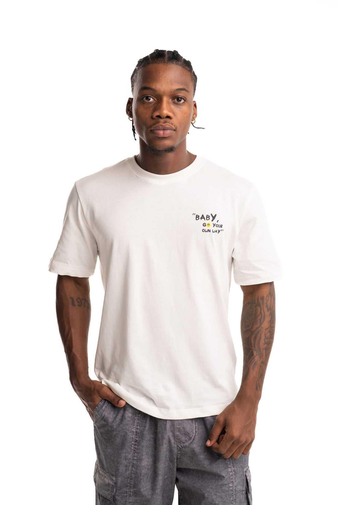 Barrow Men's Jersey T Shirt Off White | F5BWUATH122-002