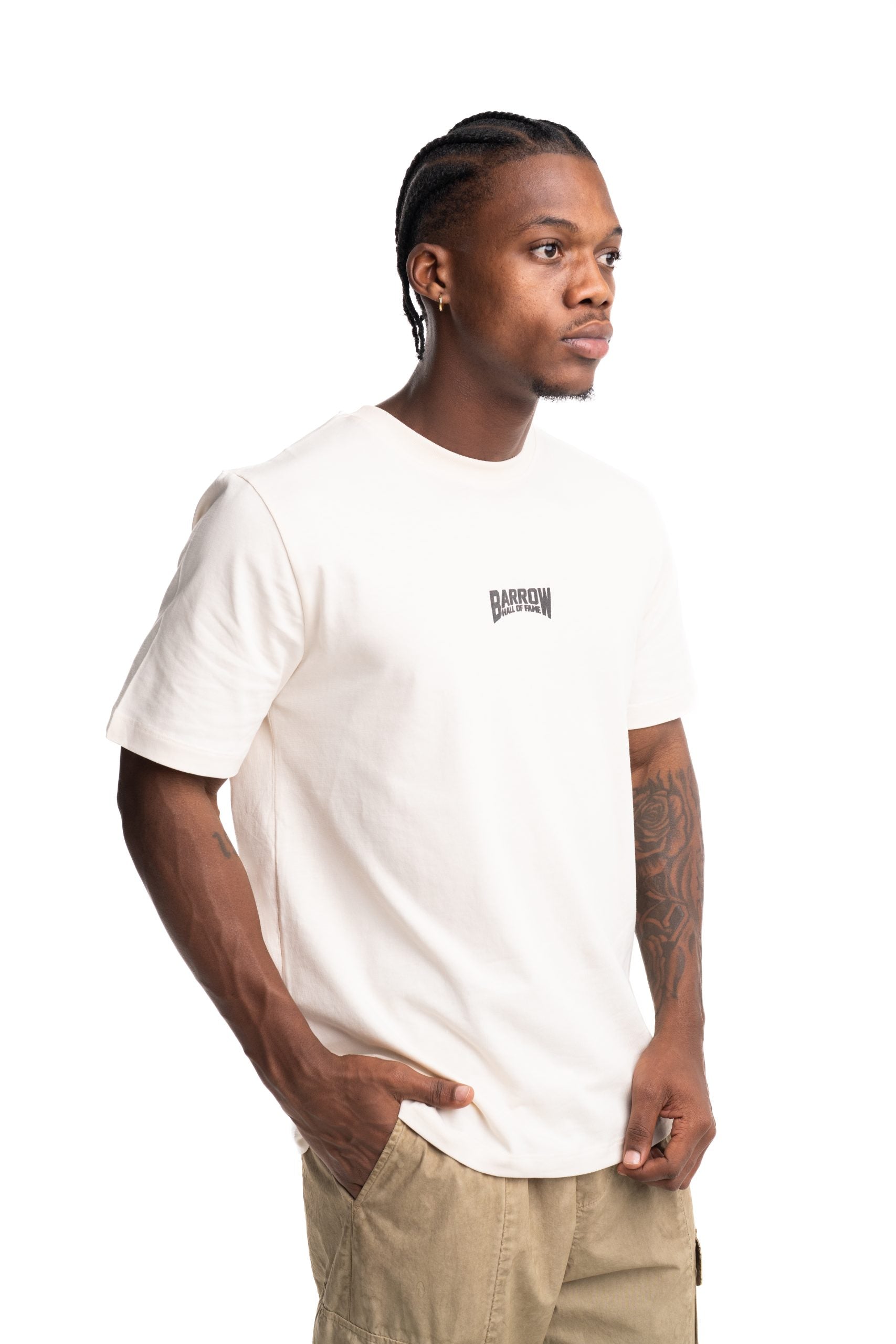 Barrow Men's Jersey T Shirt Cream | F5BWUATH038-013