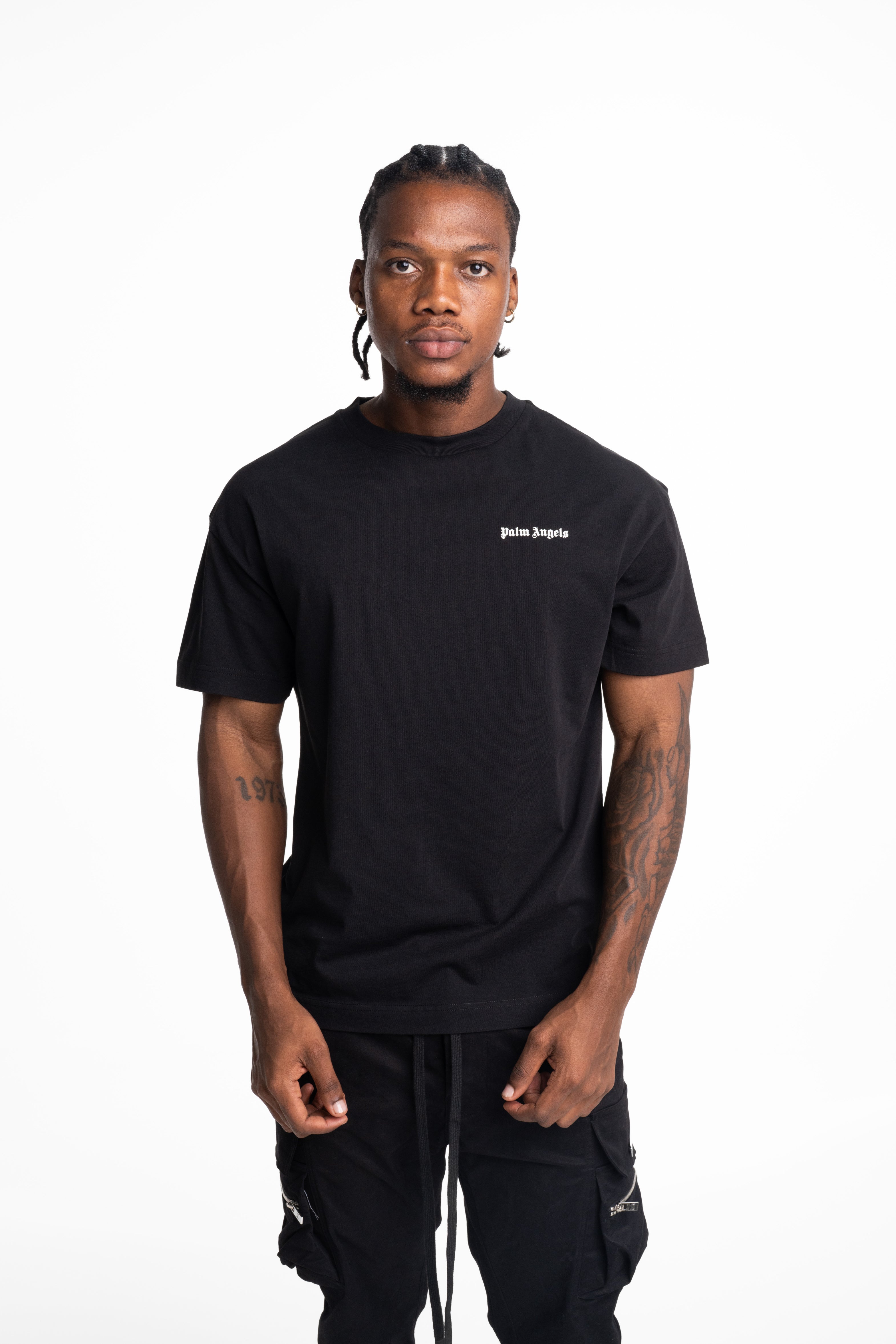 (Core) Palm Angels Men's BWN Classic Logo Tripack Tee | PM2B003S26JER001-8484