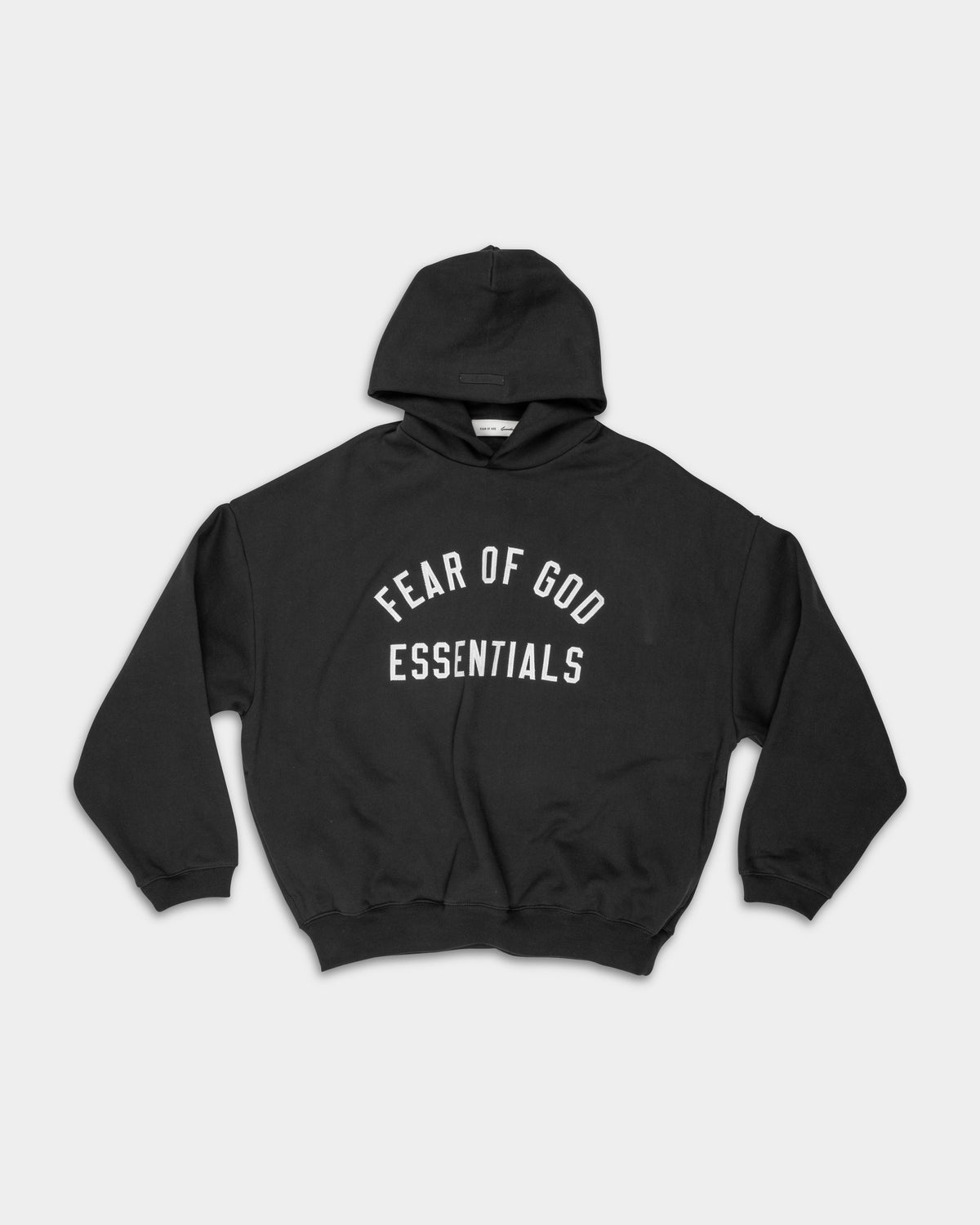 Essential Fear Of God Men's Varsity 90s Hoodie | 192AS266991F-Vintage Black