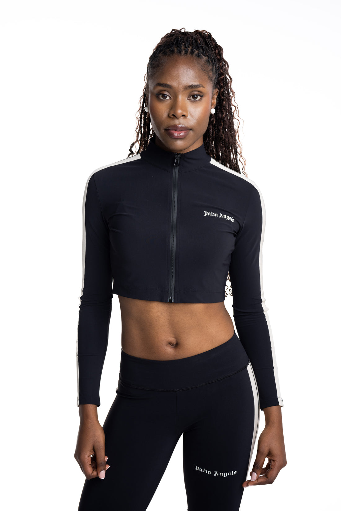 Palm Angels Womens Classic Logo Training Jacket | PWVB001S26FAB001-1003