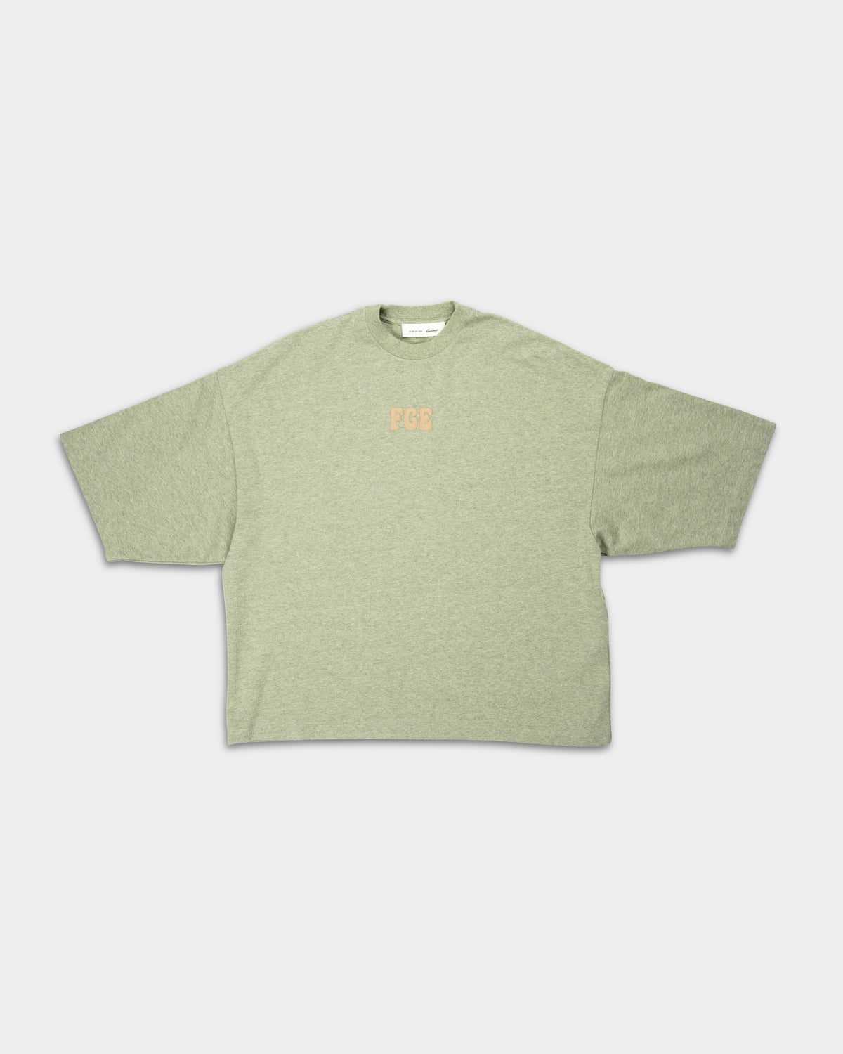 Essentials Fear Of God Men's Heavy Jersey Merch Tee Boxy Fit | RW002740151-Washed Seal Heather