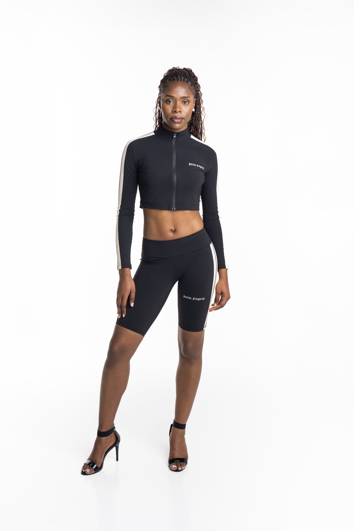 Palm Angels Womens Classic Logo Training Jacket | PWVB001S26FAB001-1003