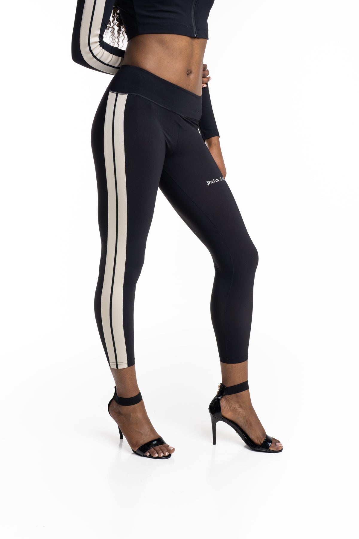 Palm Angels Womens Classic Logo Track Leggings | PWVG001S26FAB001-1003