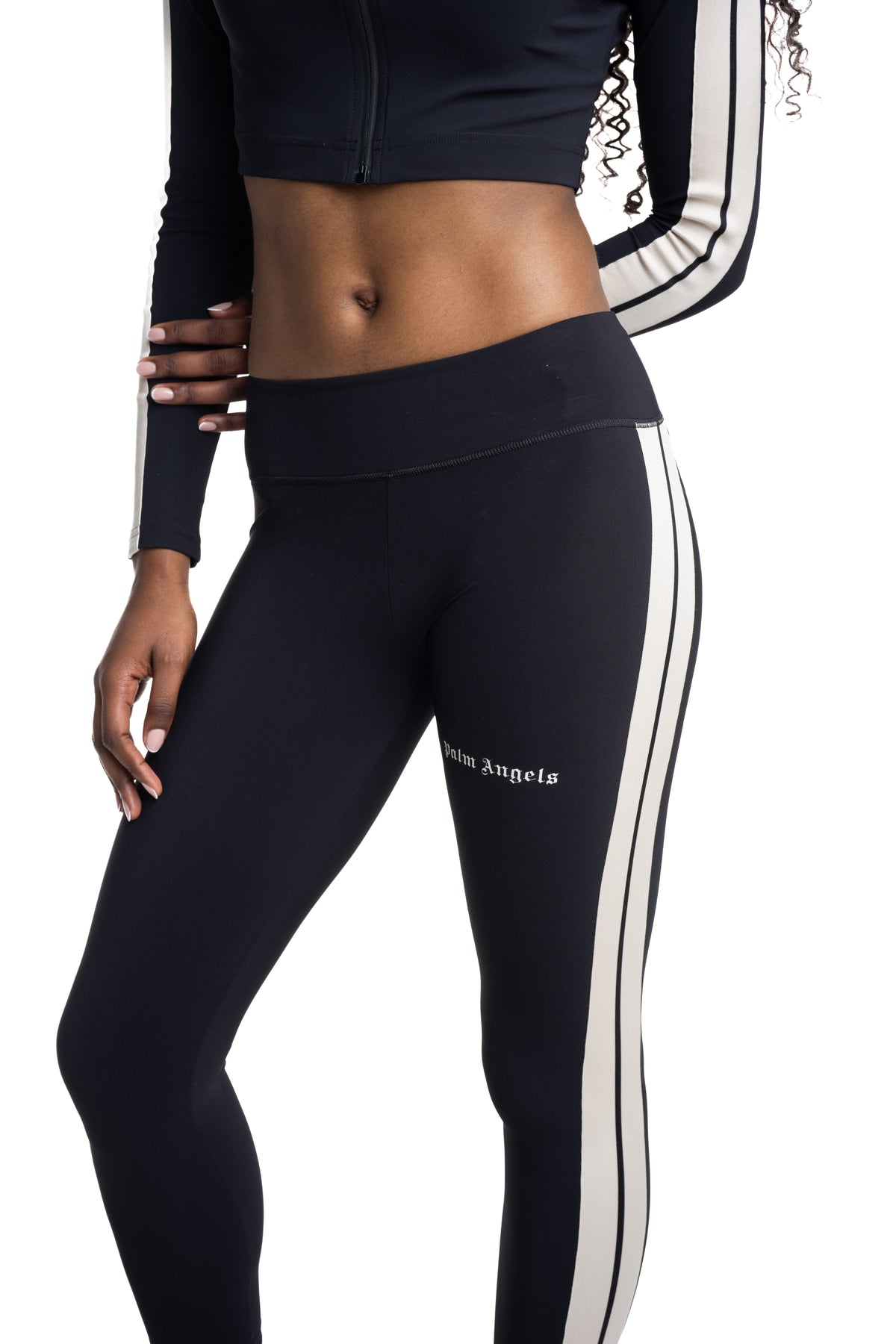 Palm Angels Womens Classic Logo Track Leggings | PWVG001S26FAB001-1003
