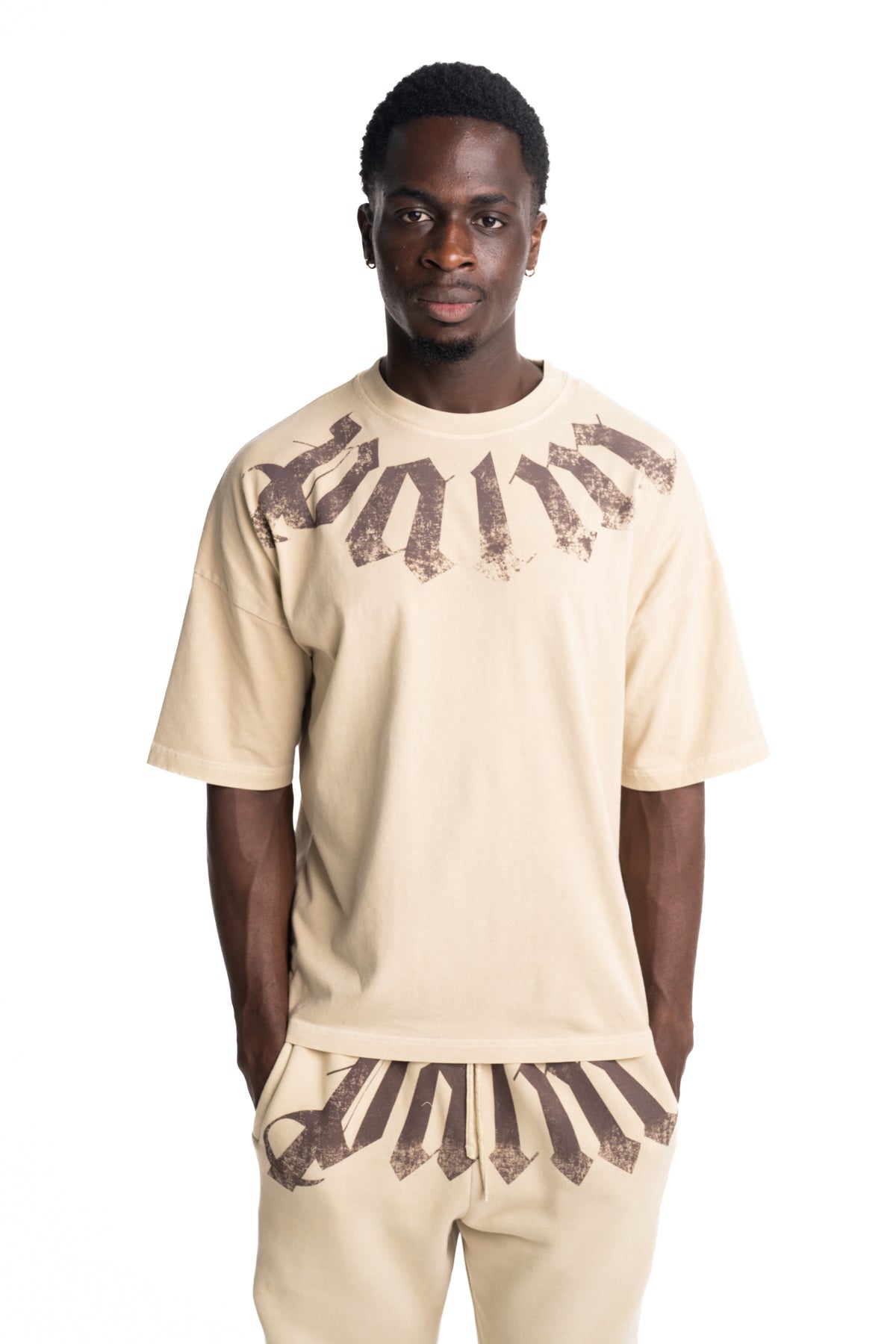 (Core) Palm Angels Men's Big Neck Logo Loose Tee | PMAA10DS26JER002-6160