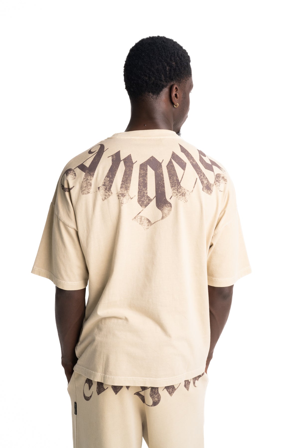 (Core) Palm Angels Men's Big Neck Logo Loose Tee | PMAA10DS26JER002-6160