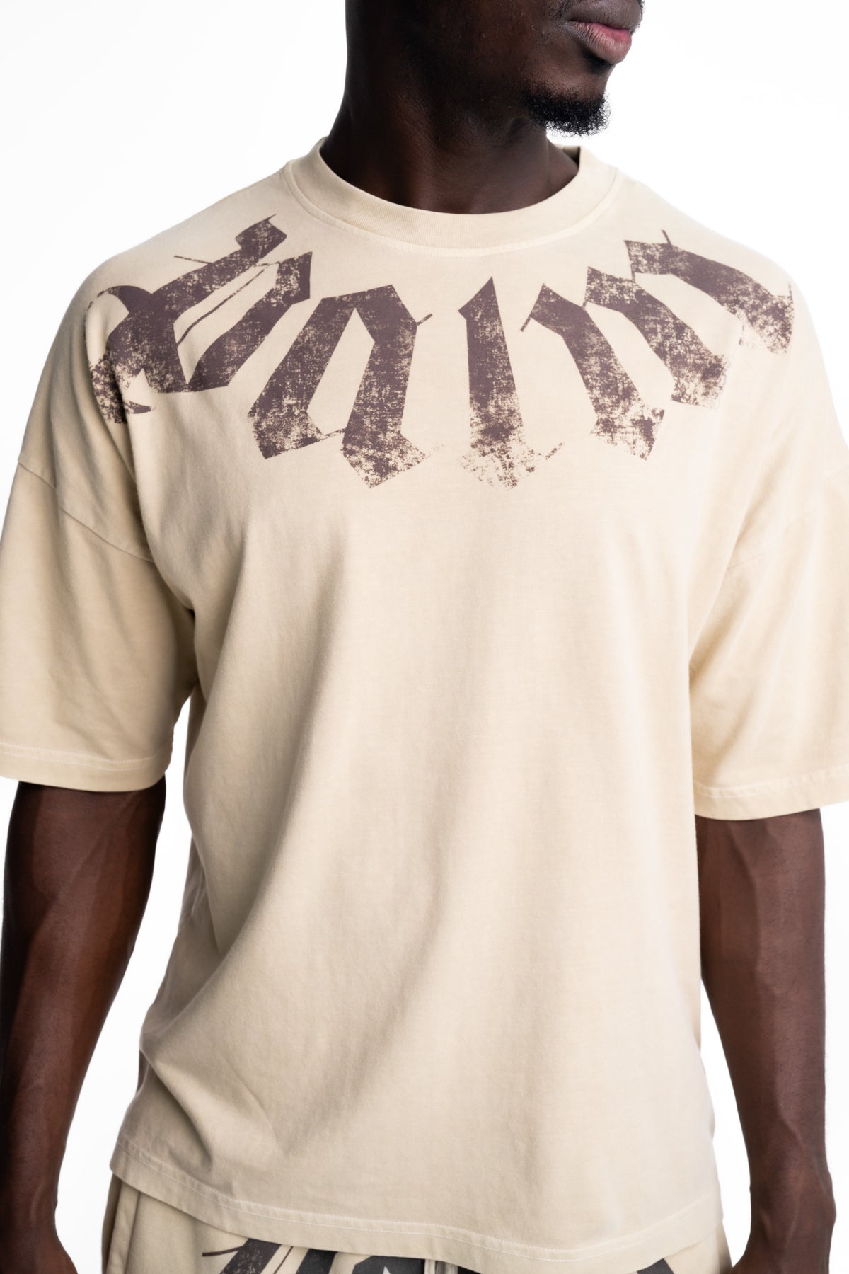(Core) Palm Angels Men's Big Neck Logo Loose Tee | PMAA10DS26JER002-6160
