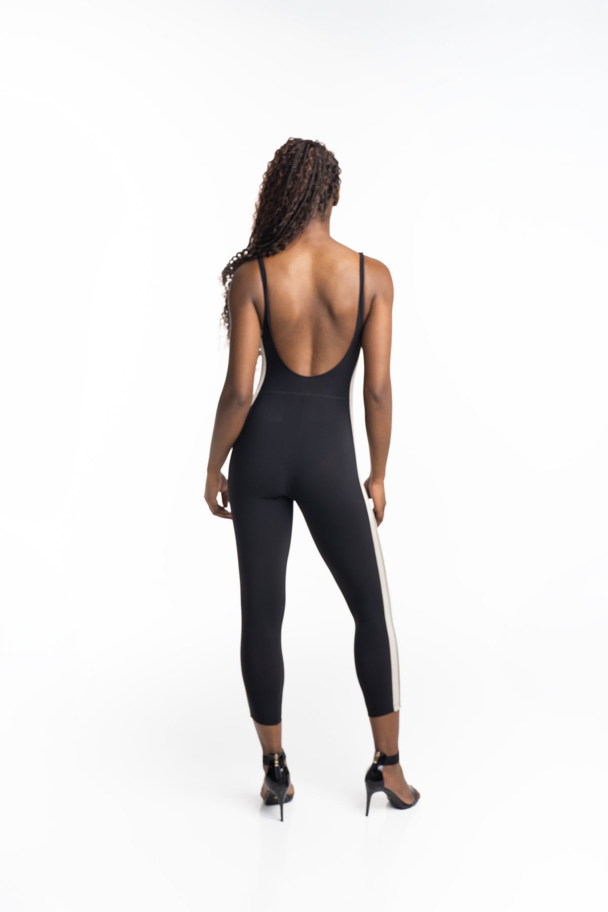Palm Angels Womens Logo Active Track Jumpsuit | PWVP002S26FAB001-1003