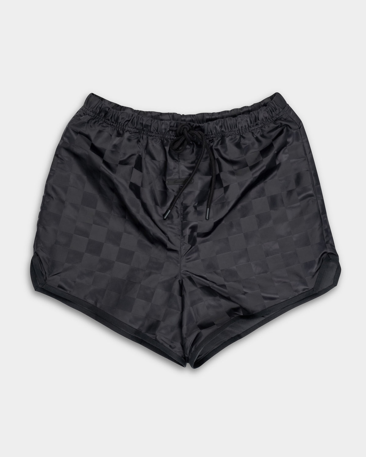 Essentials Fear Of God Men's Checkered Gym Short | RW003010031-Vintage Black