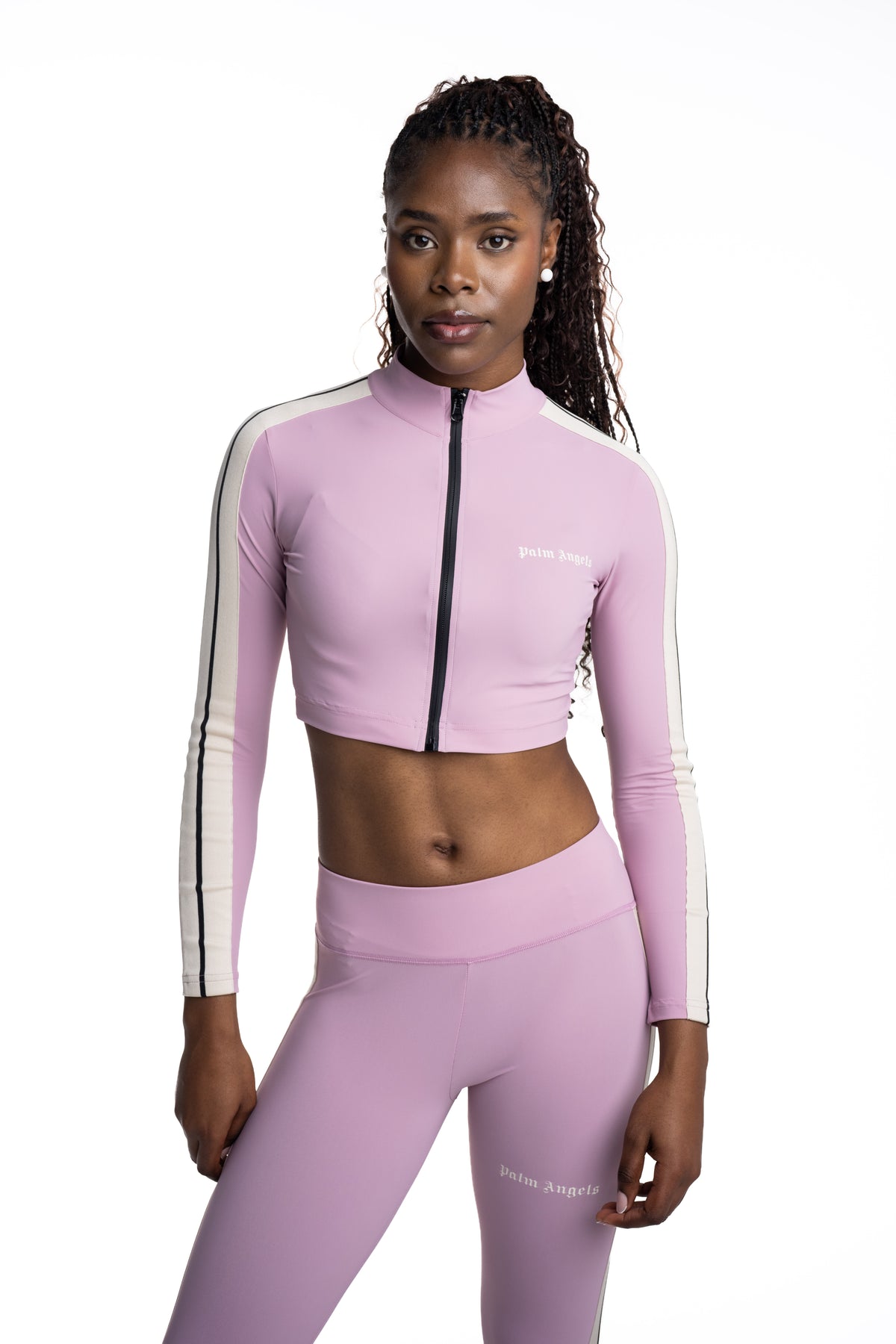 Palm Angels Womens Classic Logo Training Jacket | PWVB001S26FAB001-3003
