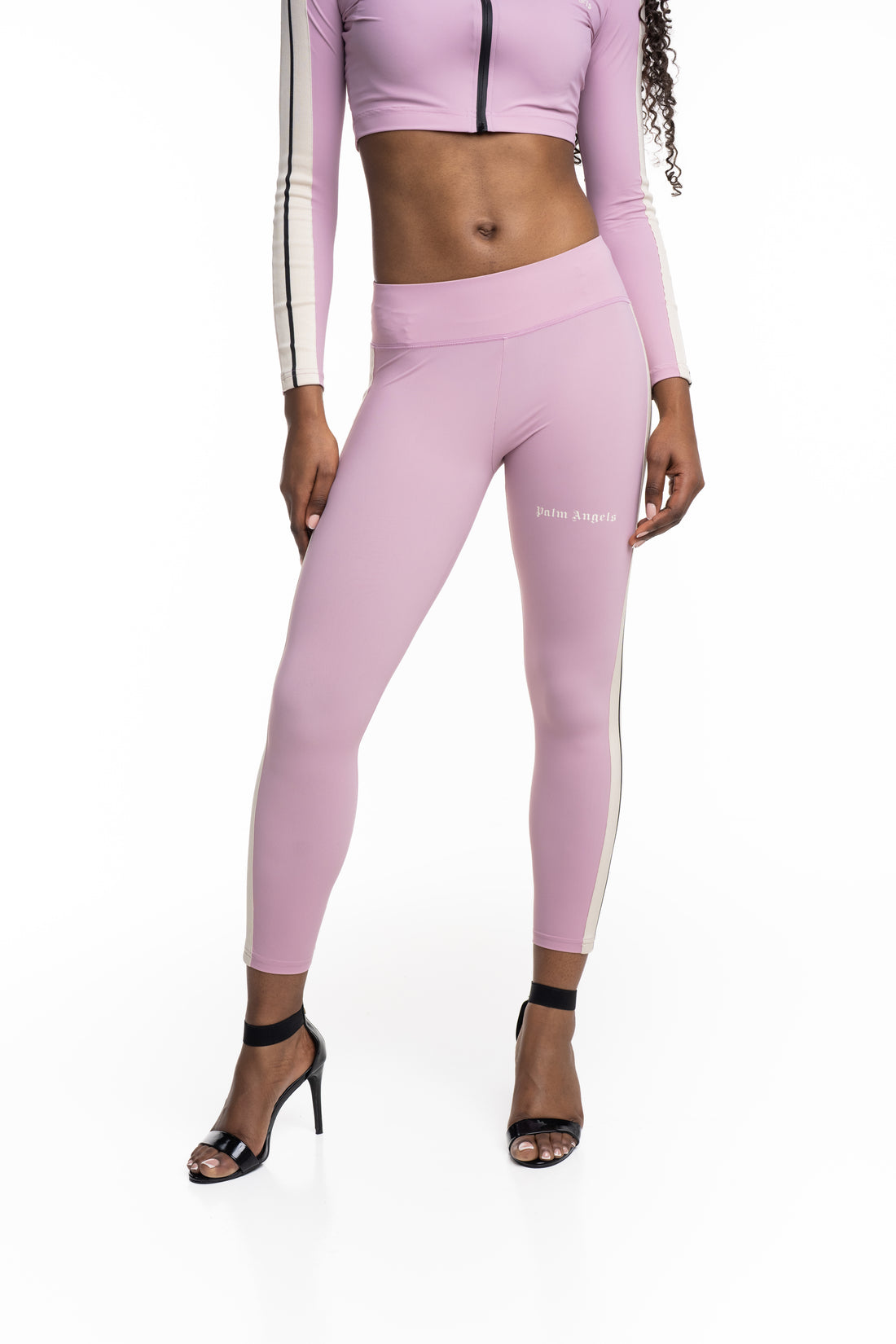 Palm Angels Womens Classic Logo Track Leggings | PWVG001S26FAB001-3003