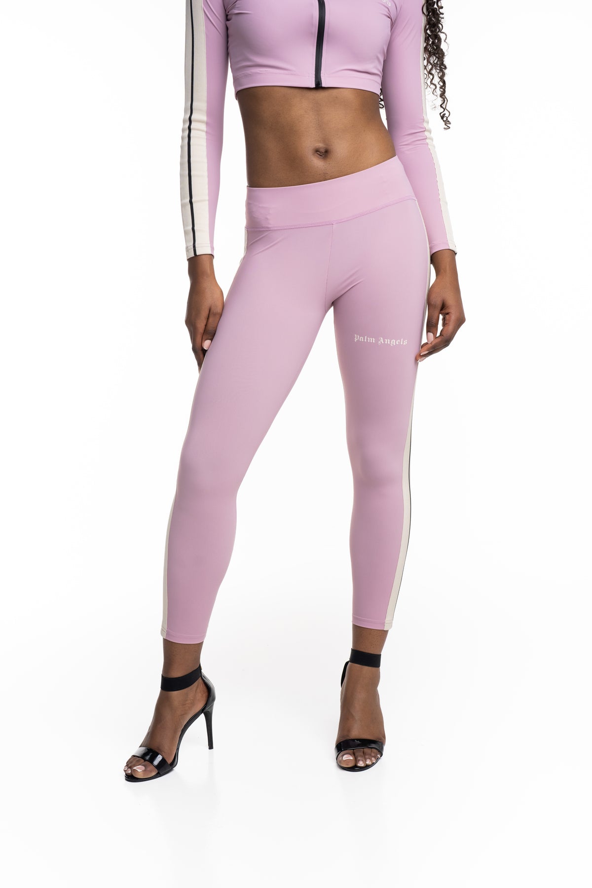 Palm Angels Womens Classic Logo Track Leggings | PWVG001S26FAB001-3003