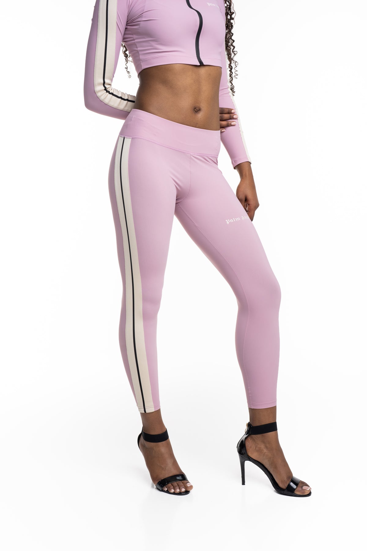 Palm Angels Womens Classic Logo Track Leggings | PWVG001S26FAB001-3003