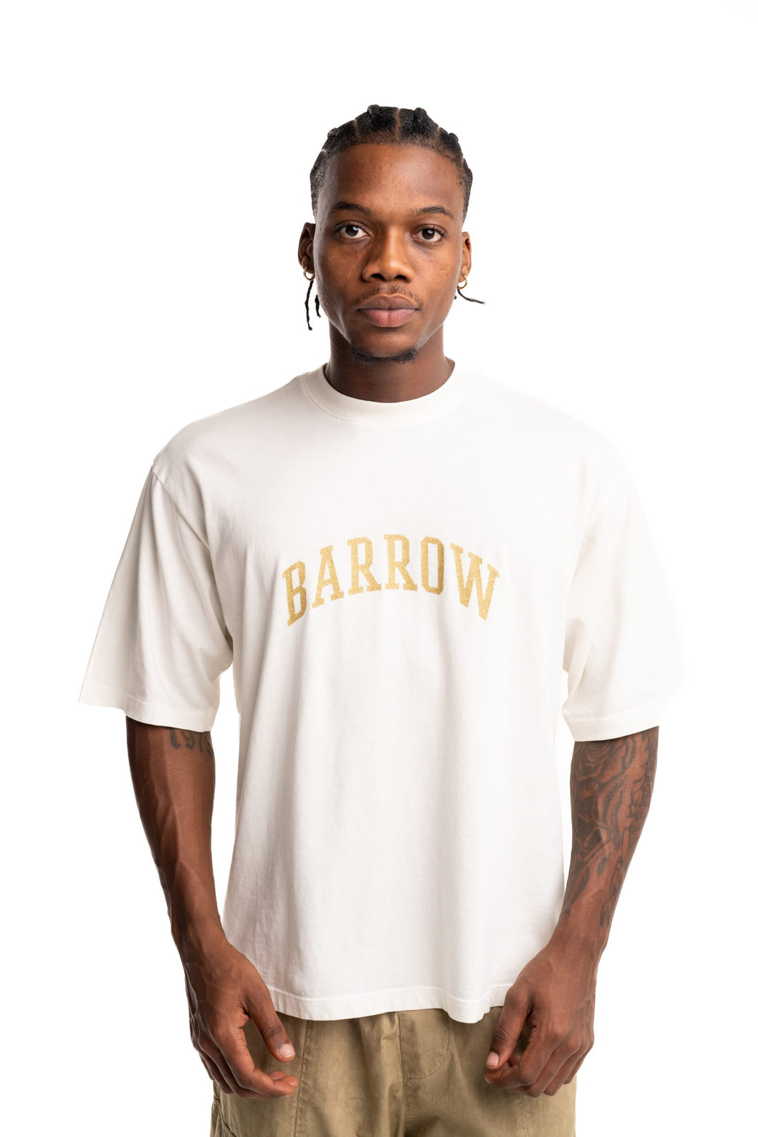 Barrow Men's Jersey T Shirt Cream | F5BWUATH029-013