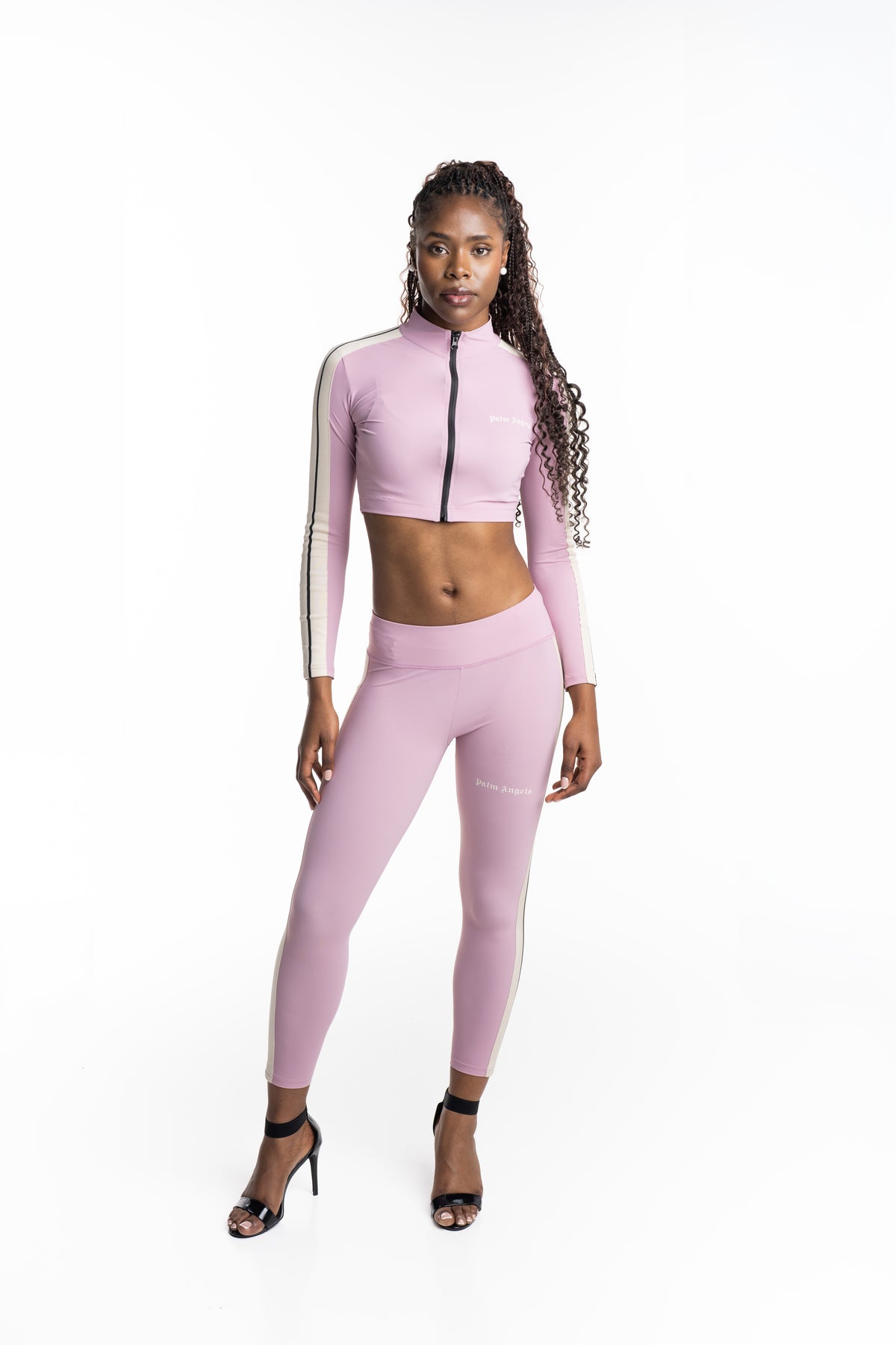 Palm Angels Womens Classic Logo Track Leggings | PWVG001S26FAB001-3003