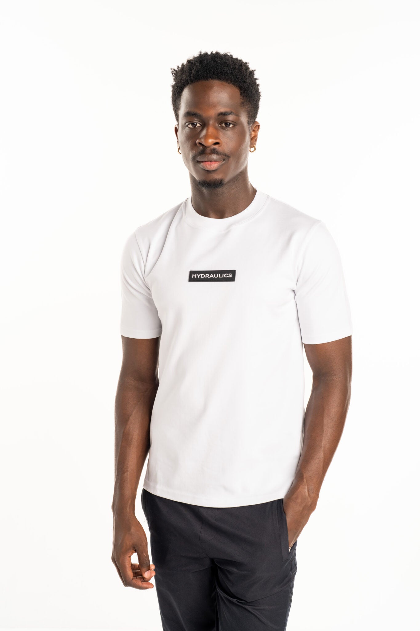 Hydraulics Men's Rubber Box Logo Tee White V2