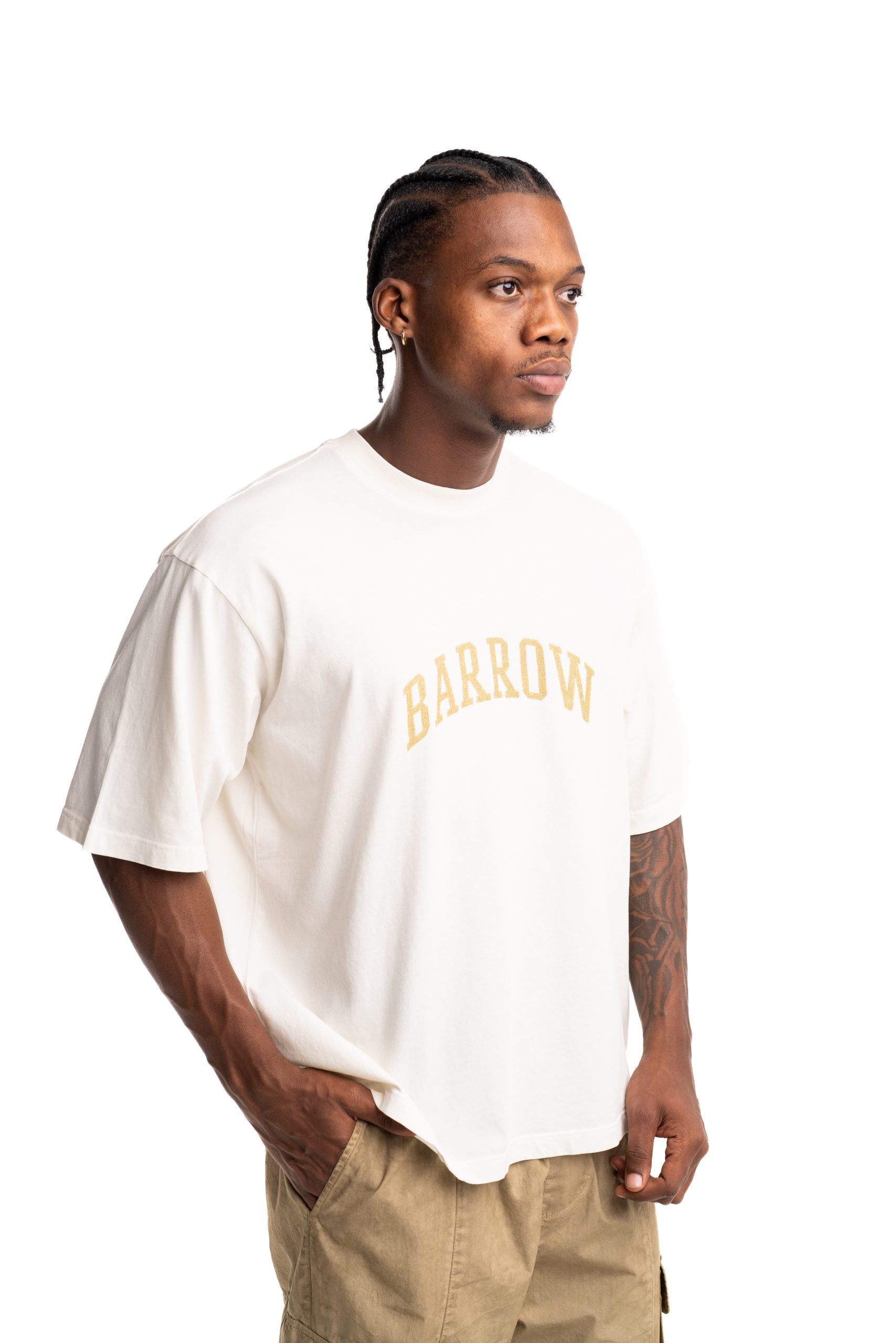 Barrow Men's Jersey T Shirt Cream | F5BWUATH029-013