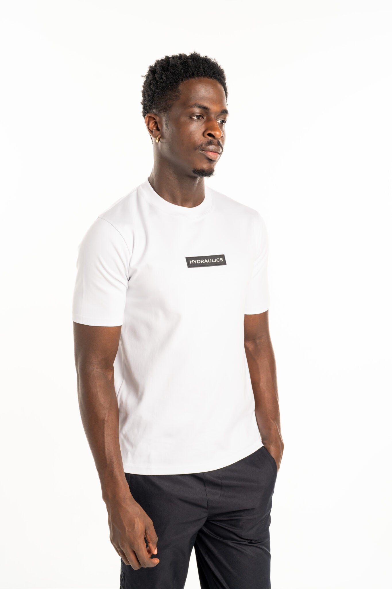 Hydraulics Men's Rubber Box Logo Tee White V2