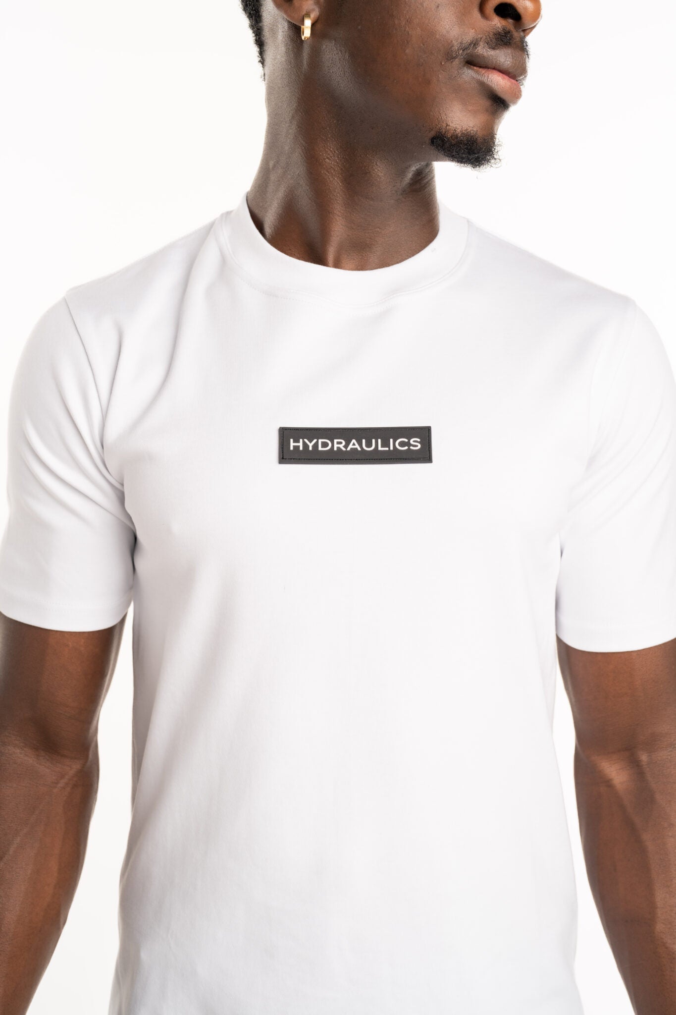 Hydraulics Men's Rubber Box Logo Tee White V2