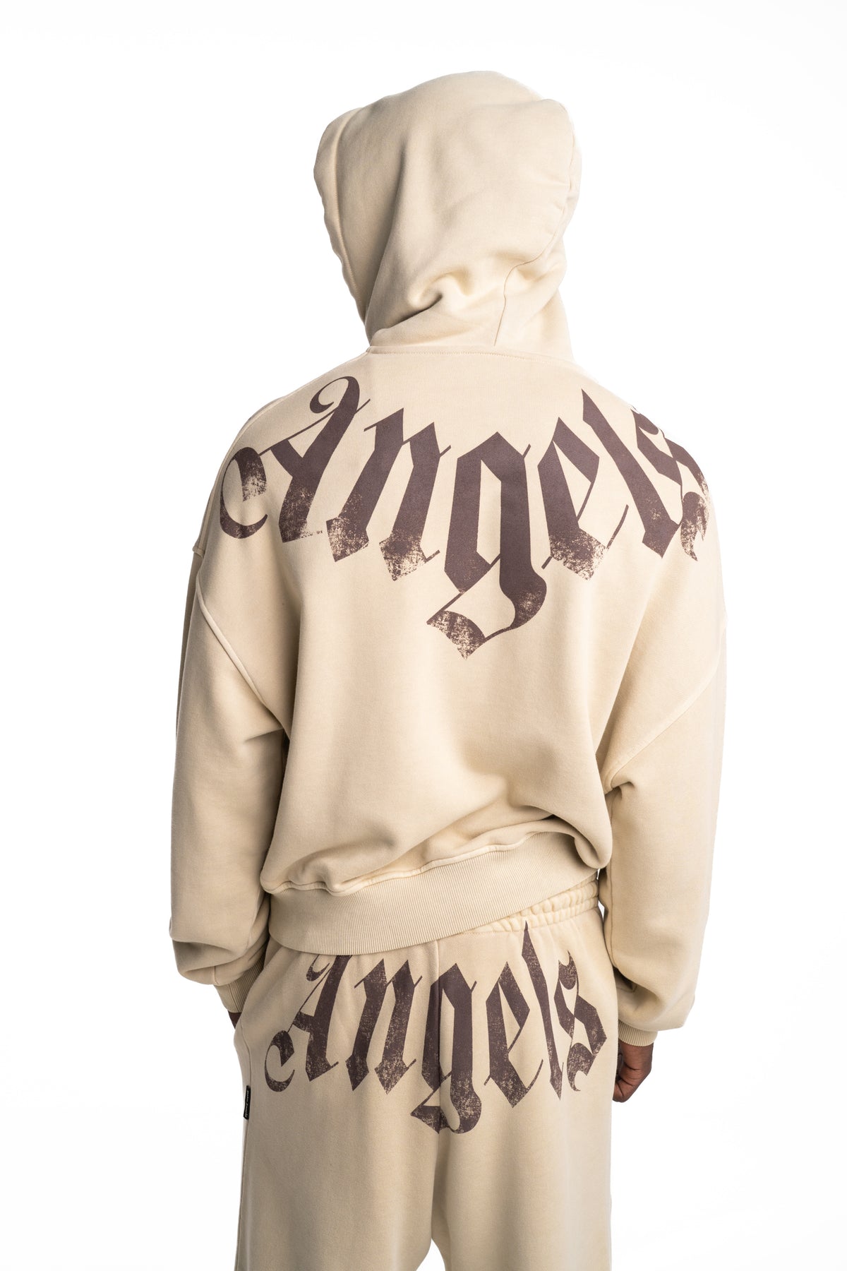 (Core) Palm Angels Men's Big Neck Logo Zip Loose Hoodie | PMBE02FS26FLE001-6160