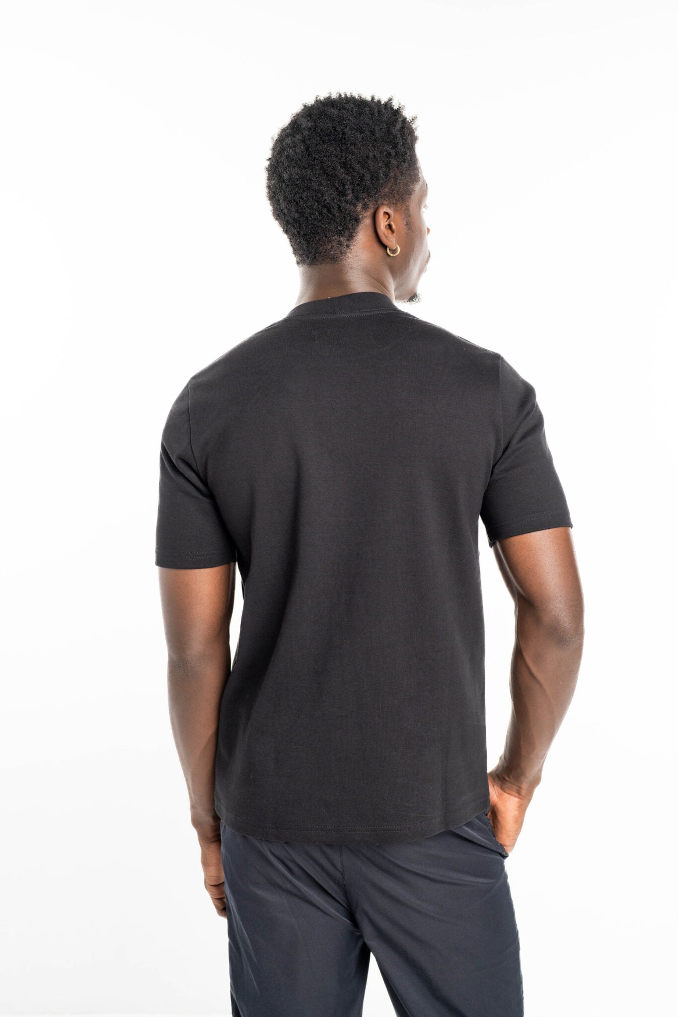 Hydraulics Men's Logo Embroidered Collar Tee Black V2