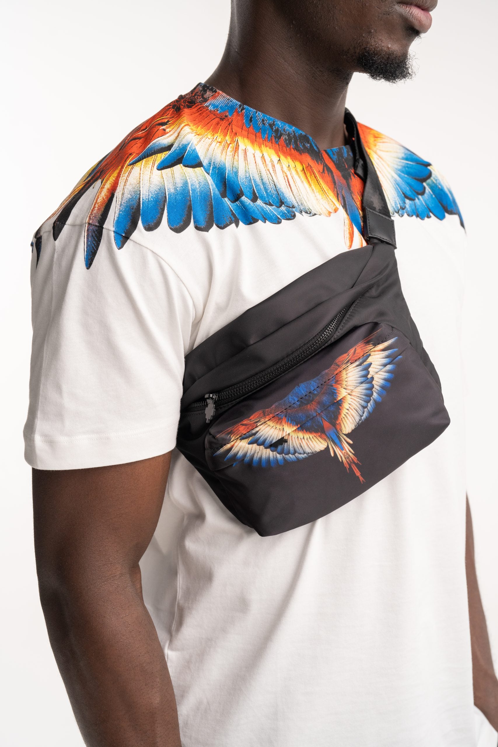 County Of Milan Men's Pouch | COMAF250154-Nero/Yellow