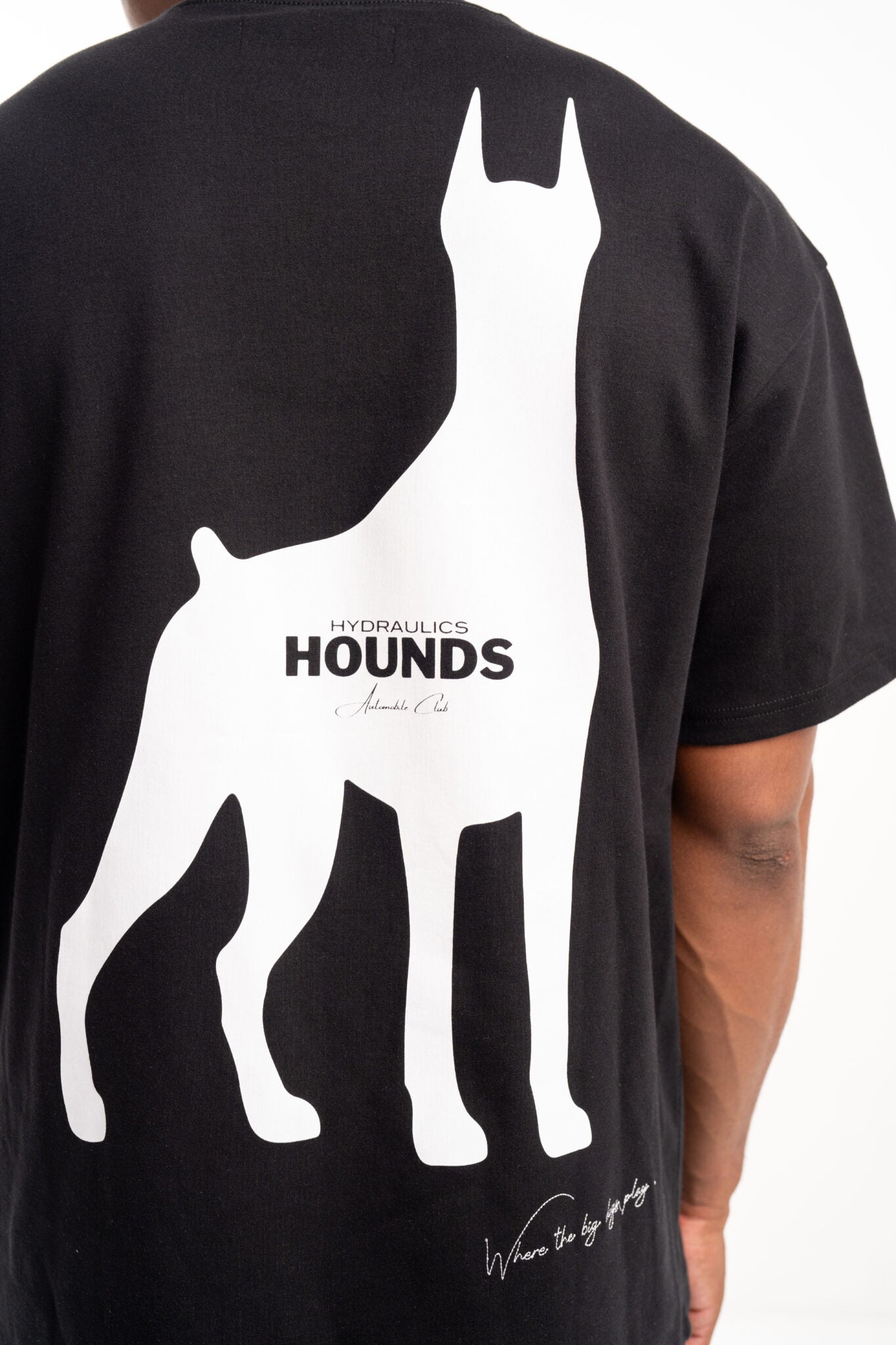 Hydraulics Oversized Hounds Doberman tee black AW25OST Hounds Black