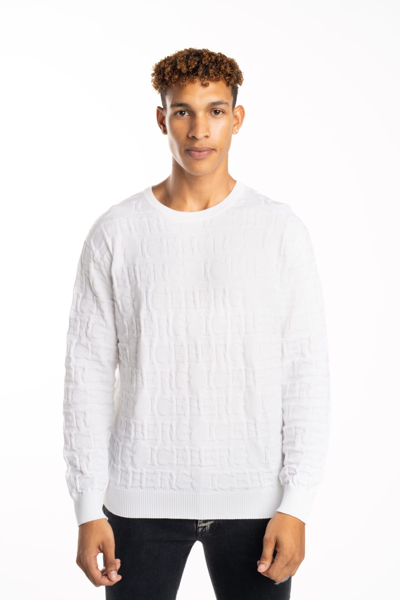 Iceberg Men's Round Neck Knitted I1P A009 7633 1101