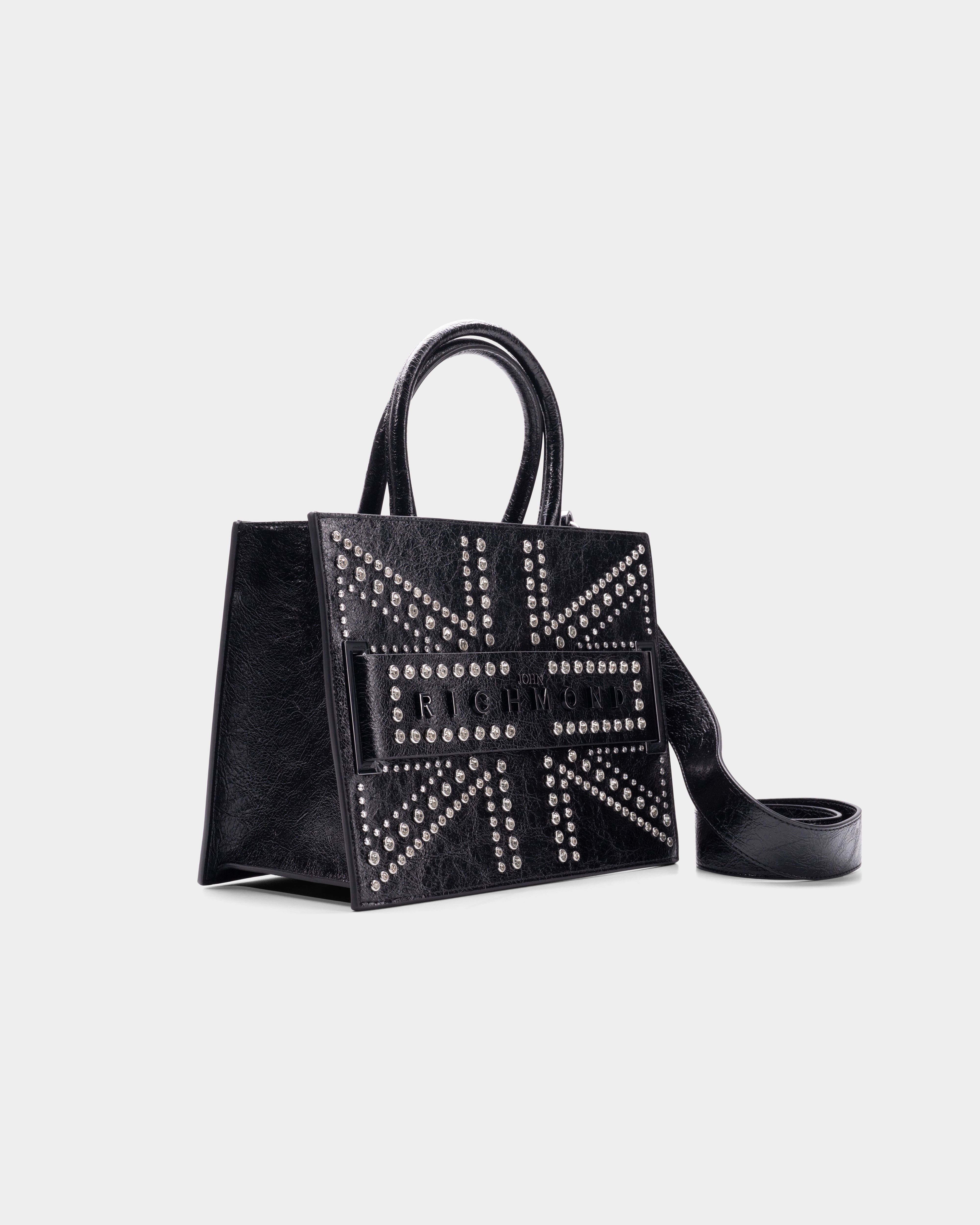 John Richmond Ladies Akod Tote Bag | RWP26143BOAPX-Black