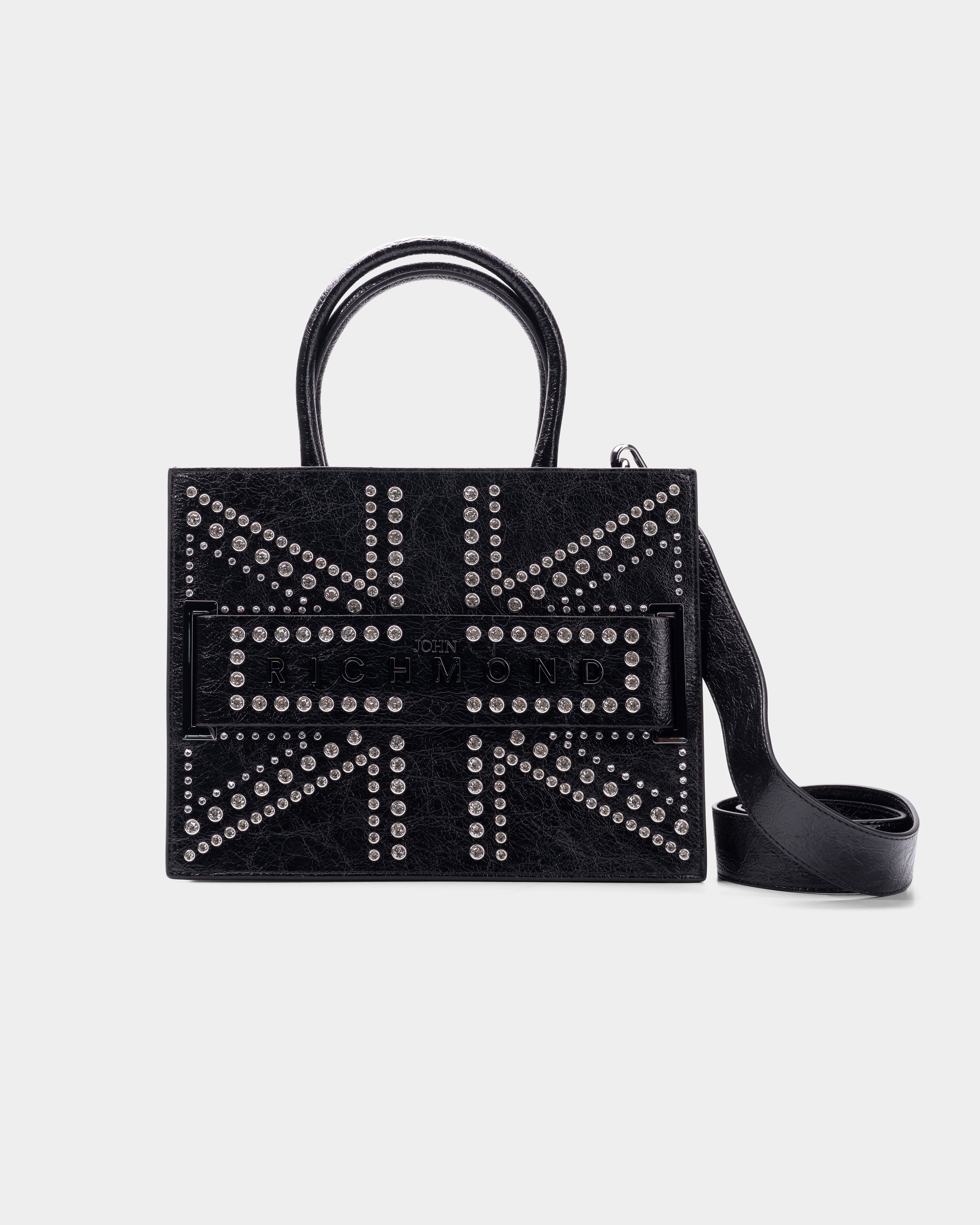 John Richmond Ladies Akod Tote Bag | RWP26143BOAPX-Black