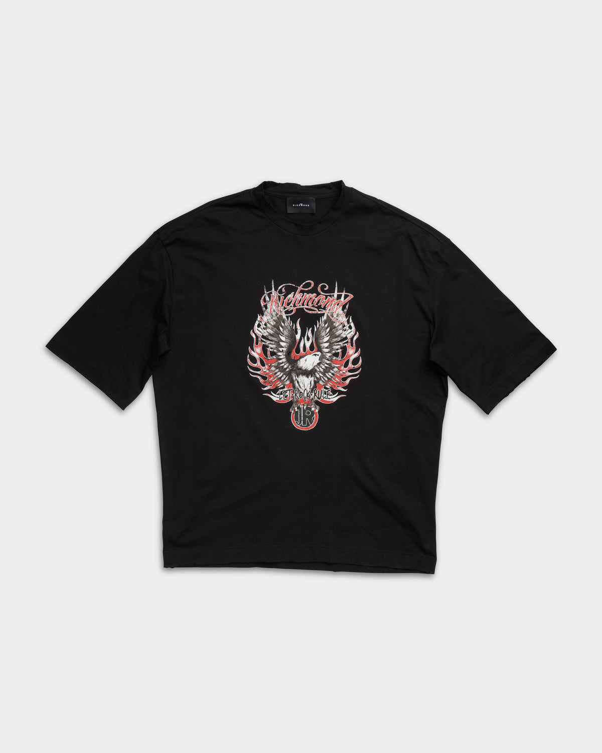 John Richmond Mens T Shirt Epali (Regular) | RMP26100TSMT-Black