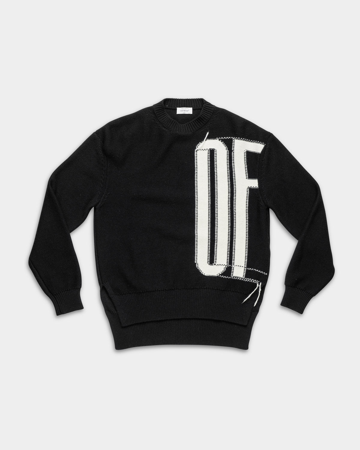 Off White Men's Biff Off Crewneck | 44MHE20LF5K001100B-Black/Ivory
