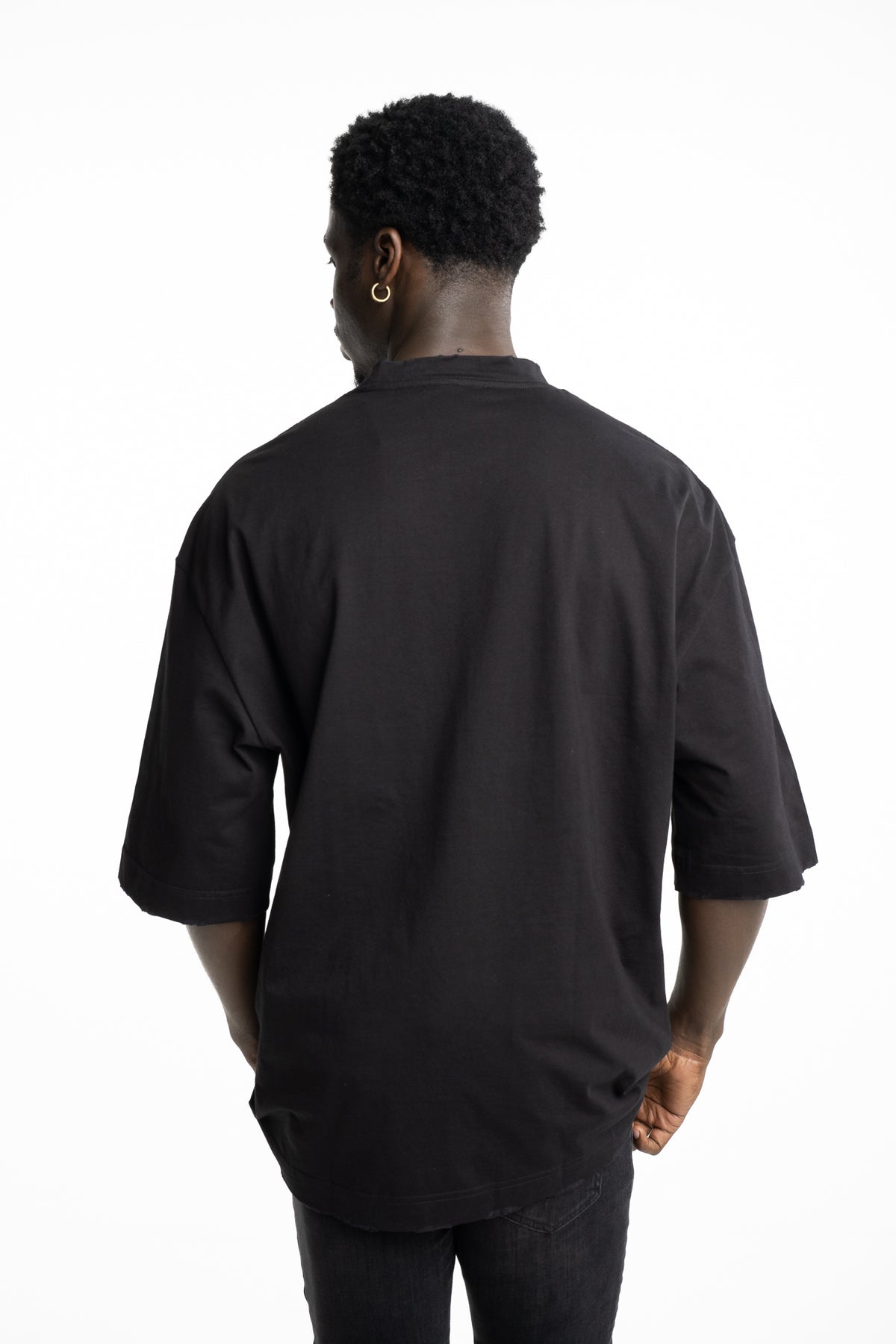 John Richmond Mens T Shirt Epali (Regular) | RMP26100TSMT-Black