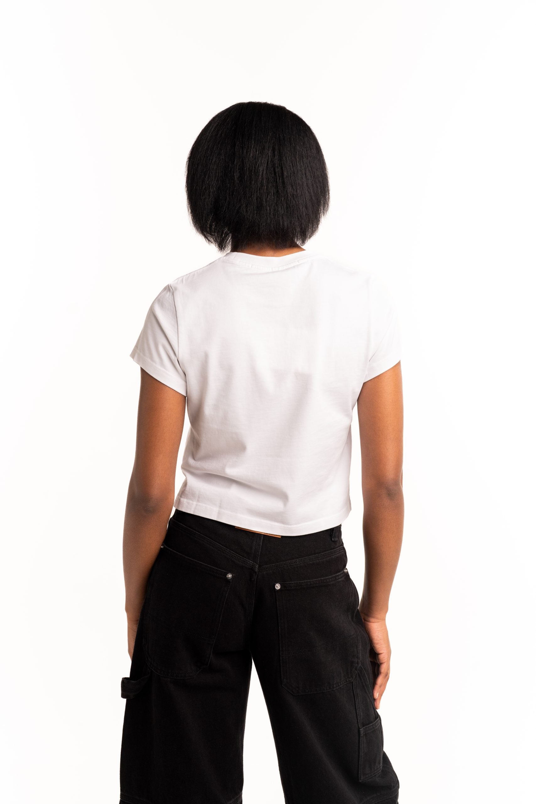 Alexander Wang Shrunken T Shirt w/Graphic White | 1CC4251155-100