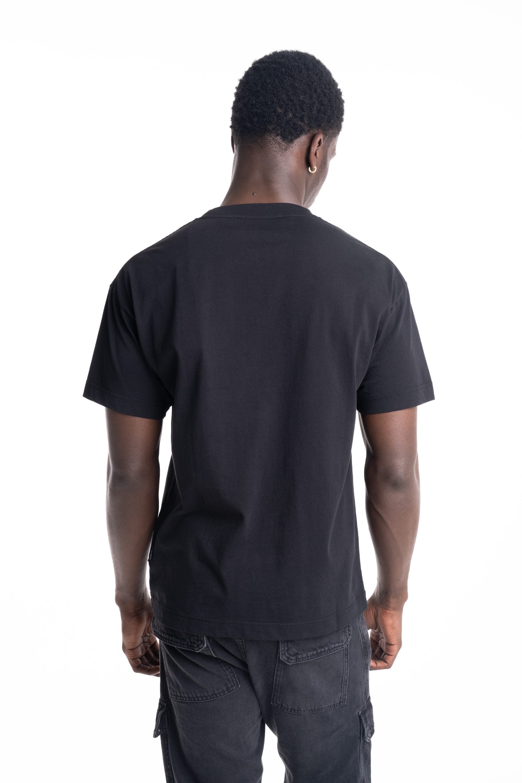 Palm Angels Men's Curved Logo Regular Tee | Hydraulics Stores