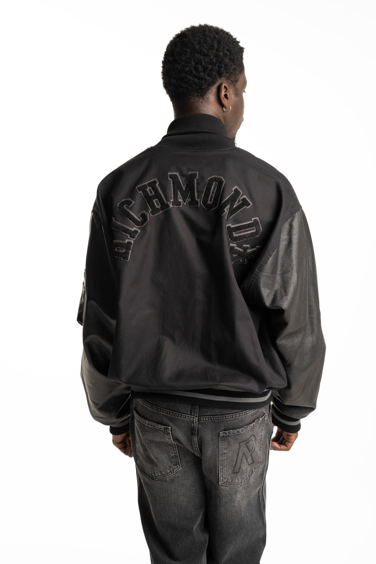 John Richmond Men's Stariz Bomber | UMP26150GBHB-Black