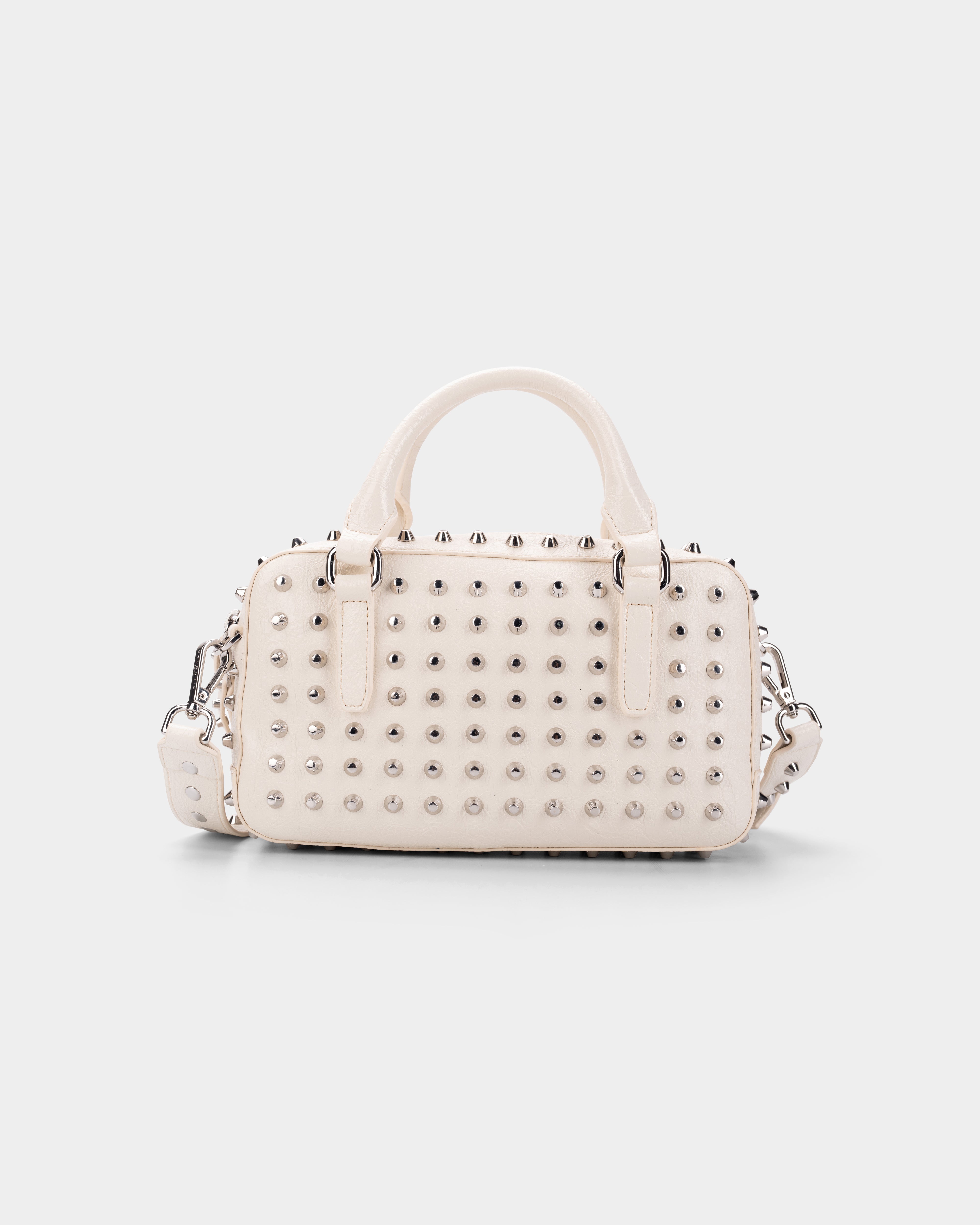 John Richmond Ladies Kotawa Trunk Bag | RWP26210BOAPX-White