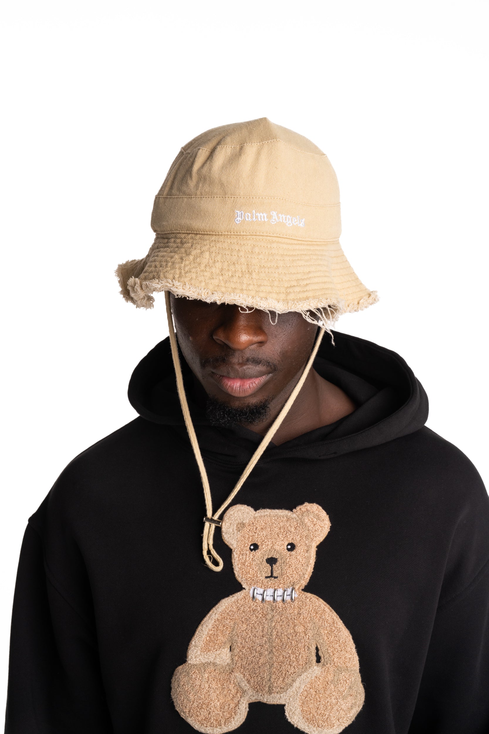 Palm Angels Men's Classic Logo Fisherman Hat | PMLA03AS26FAB001-6103
