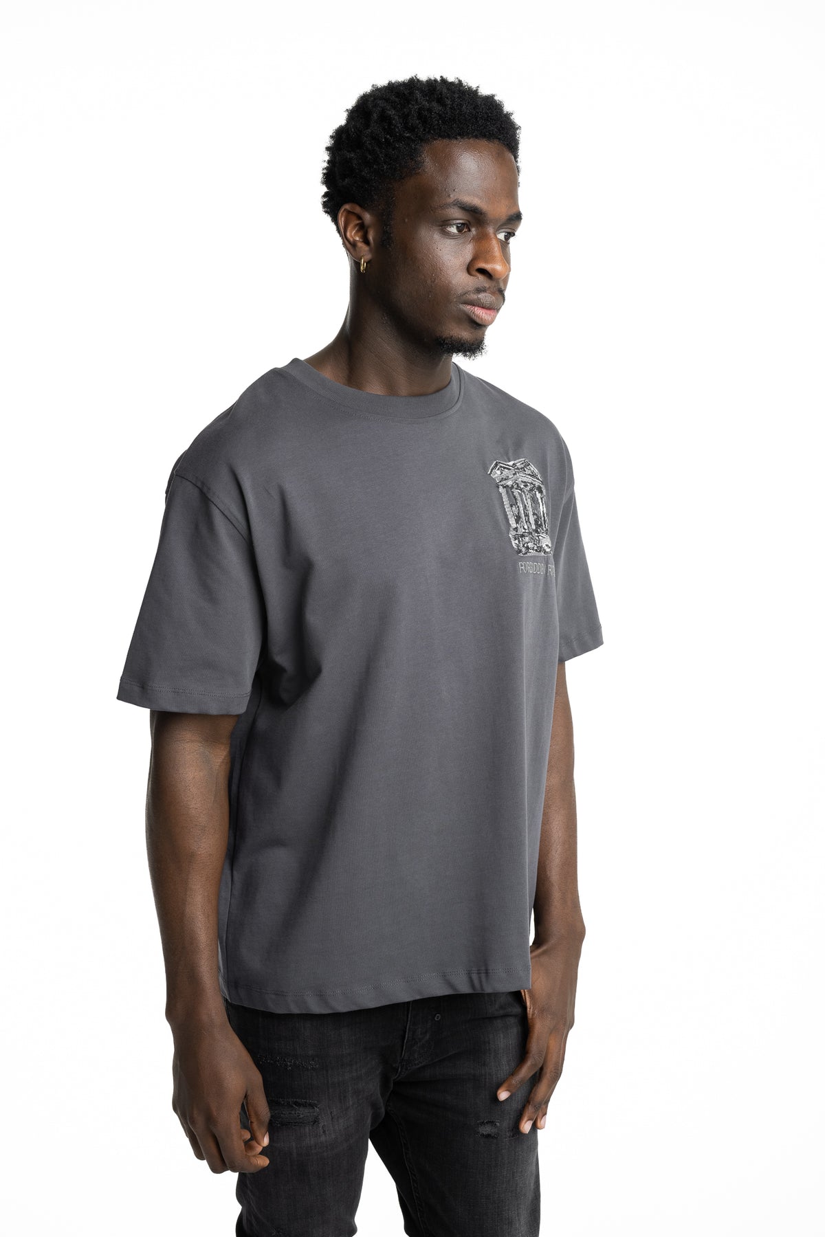 Only The Blind Forbidden Forest T Shirt Grey | OTB-T1651