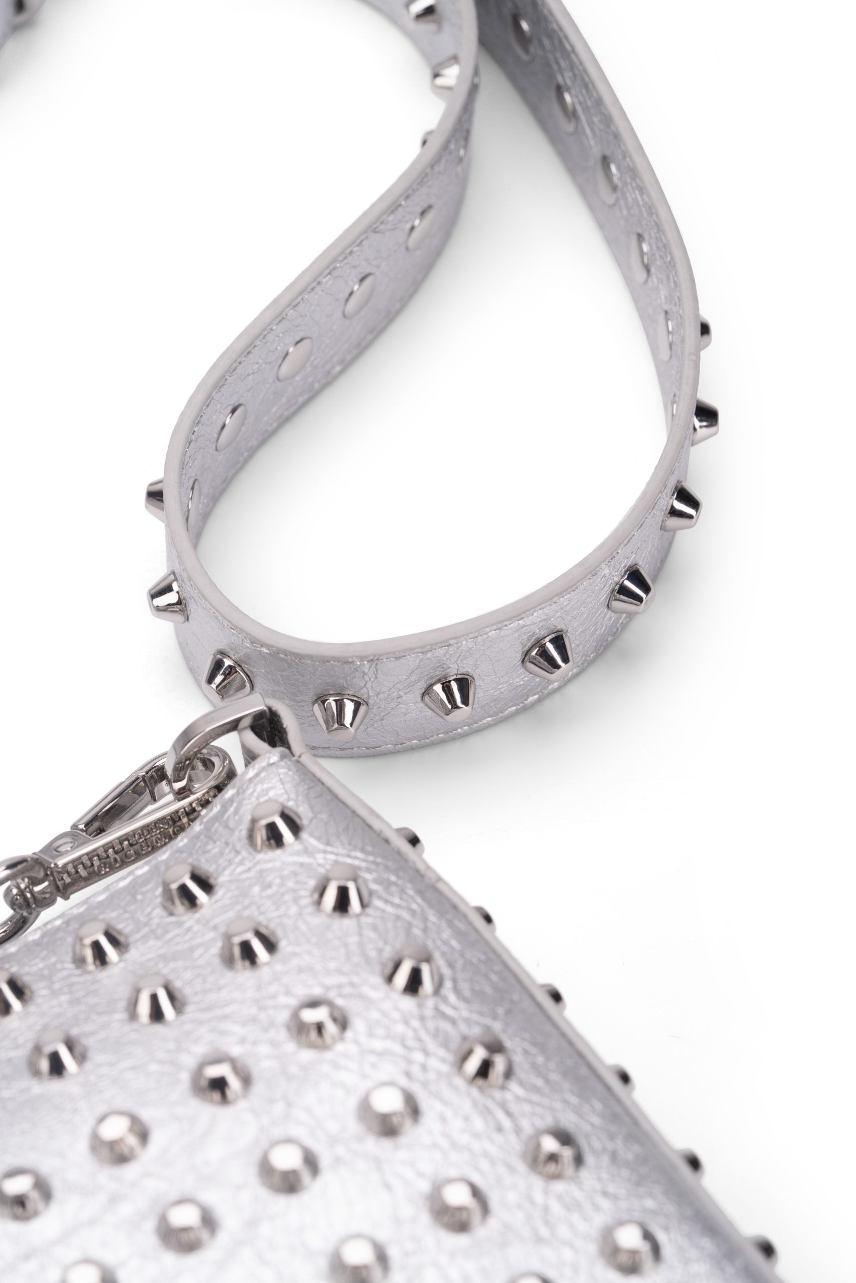John Richmond Ladies Igrid Shoulder Bag | RWP26203BOAPX-Silver