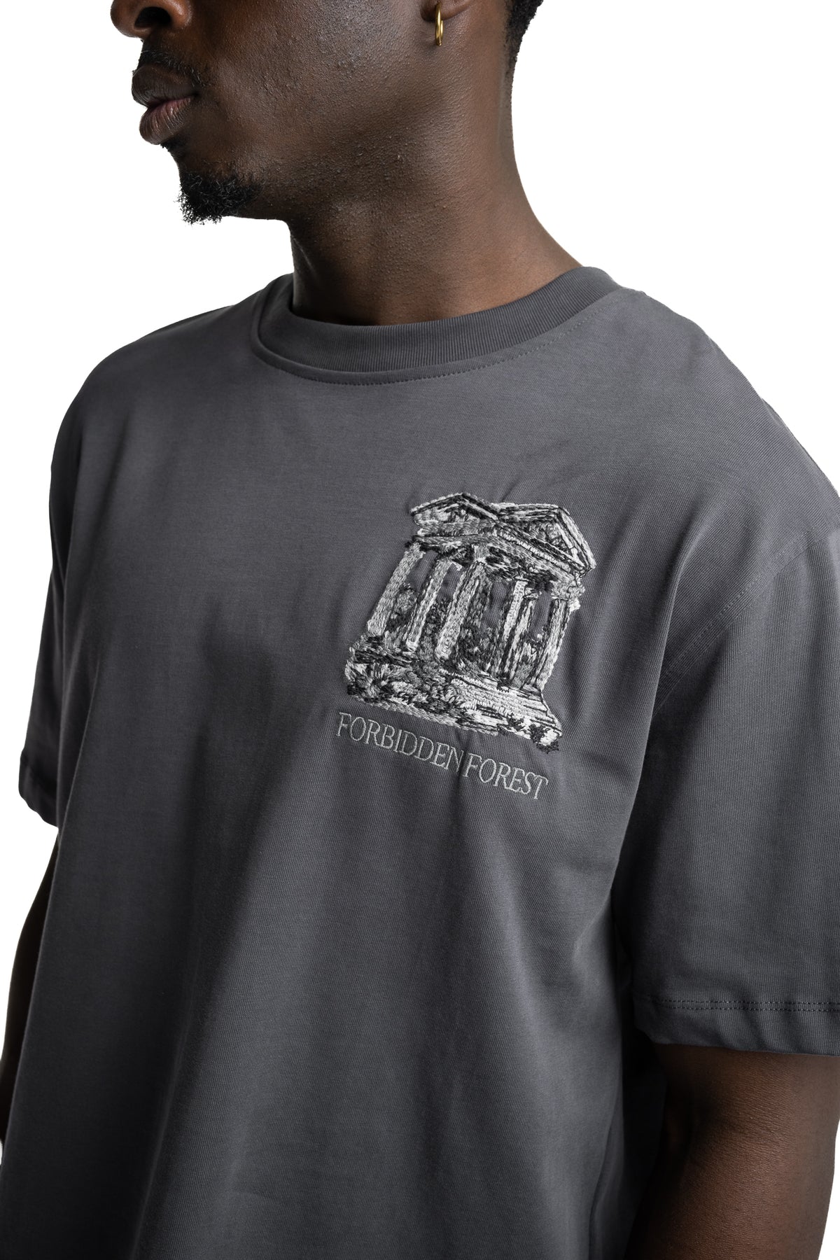 Only The Blind Forbidden Forest T Shirt Grey | OTB-T1651
