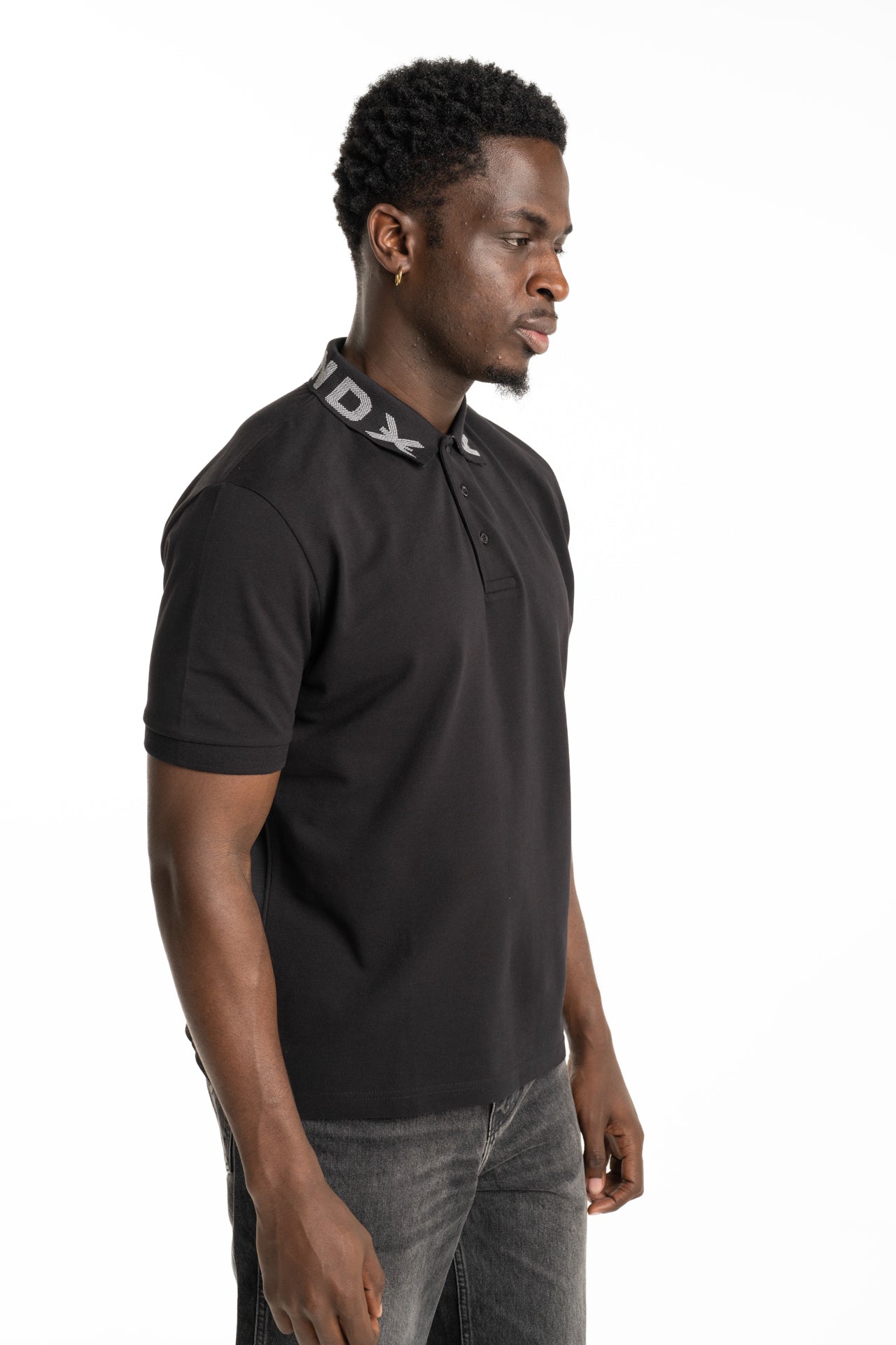 John Richmond Men's Sutle Polo | UMP26011POGKF-Black