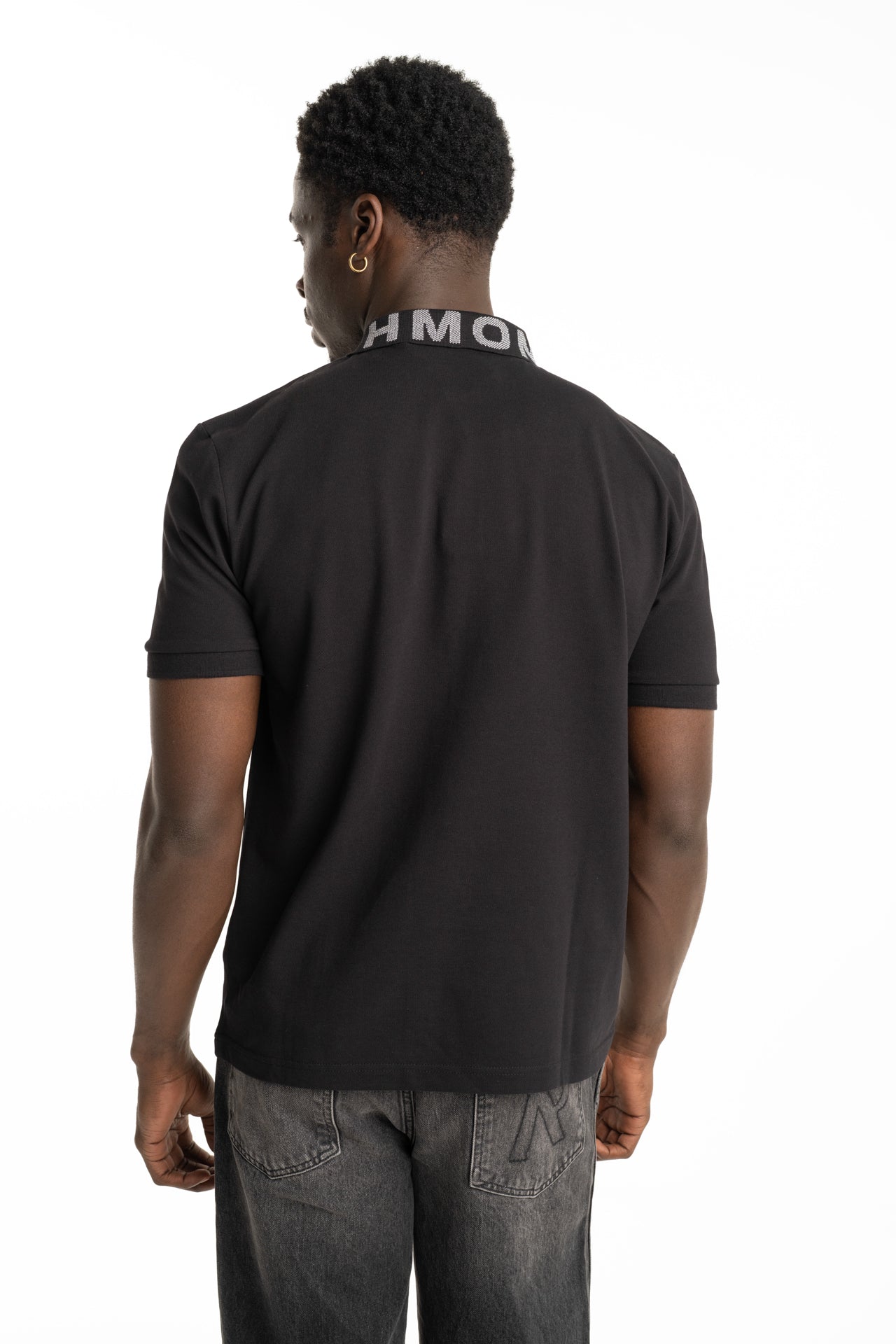 John Richmond Men's Sutle Polo | UMP26011POGKF-Black