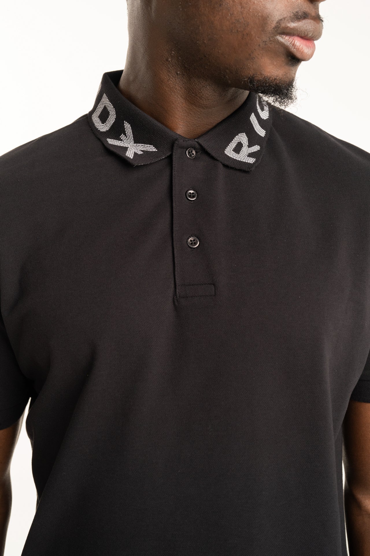 John Richmond Men's Sutle Polo | UMP26011POGKF-Black