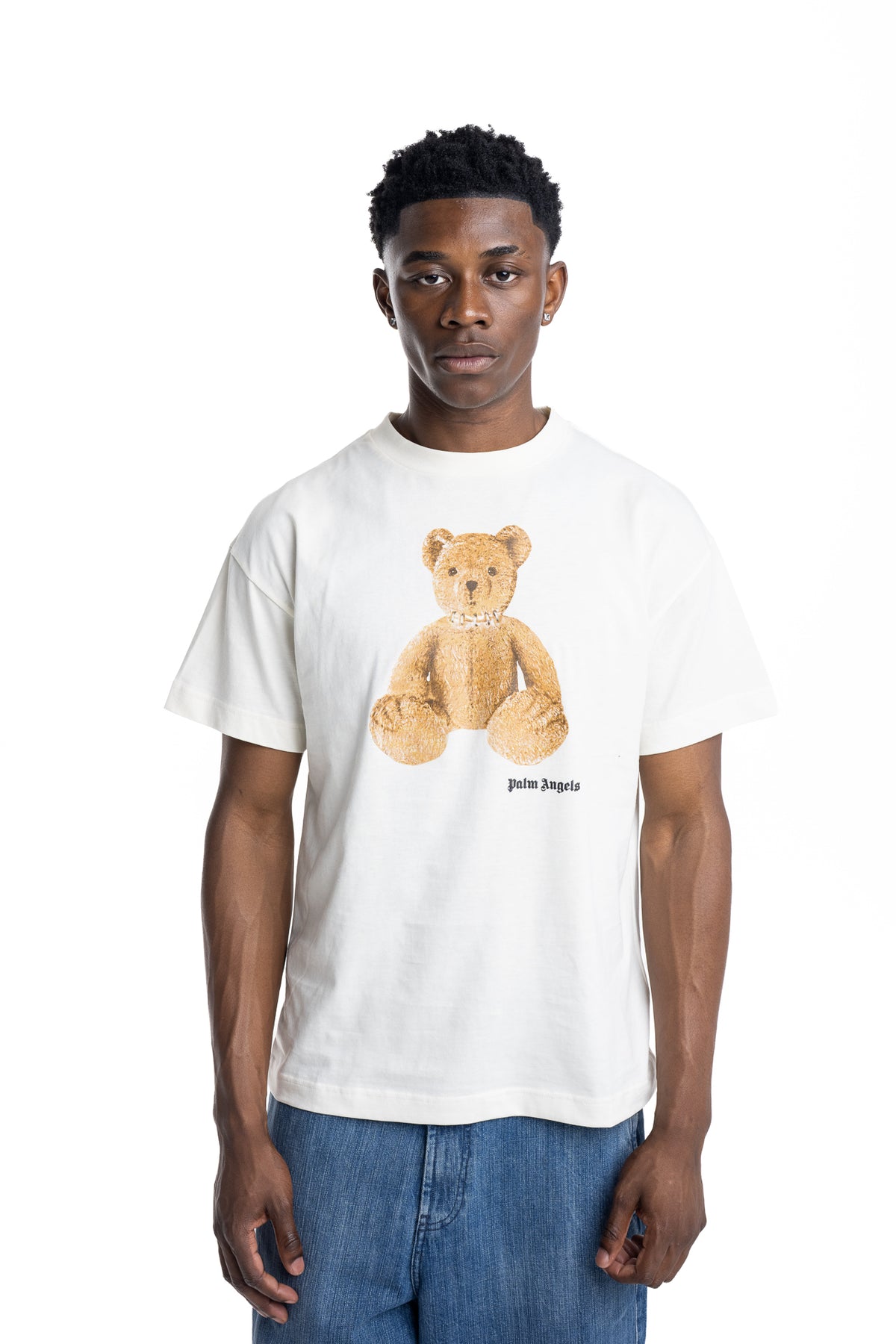 Palm Angels Men's Bear In Palm T Shirt | PMAAT01J99WD-0L30