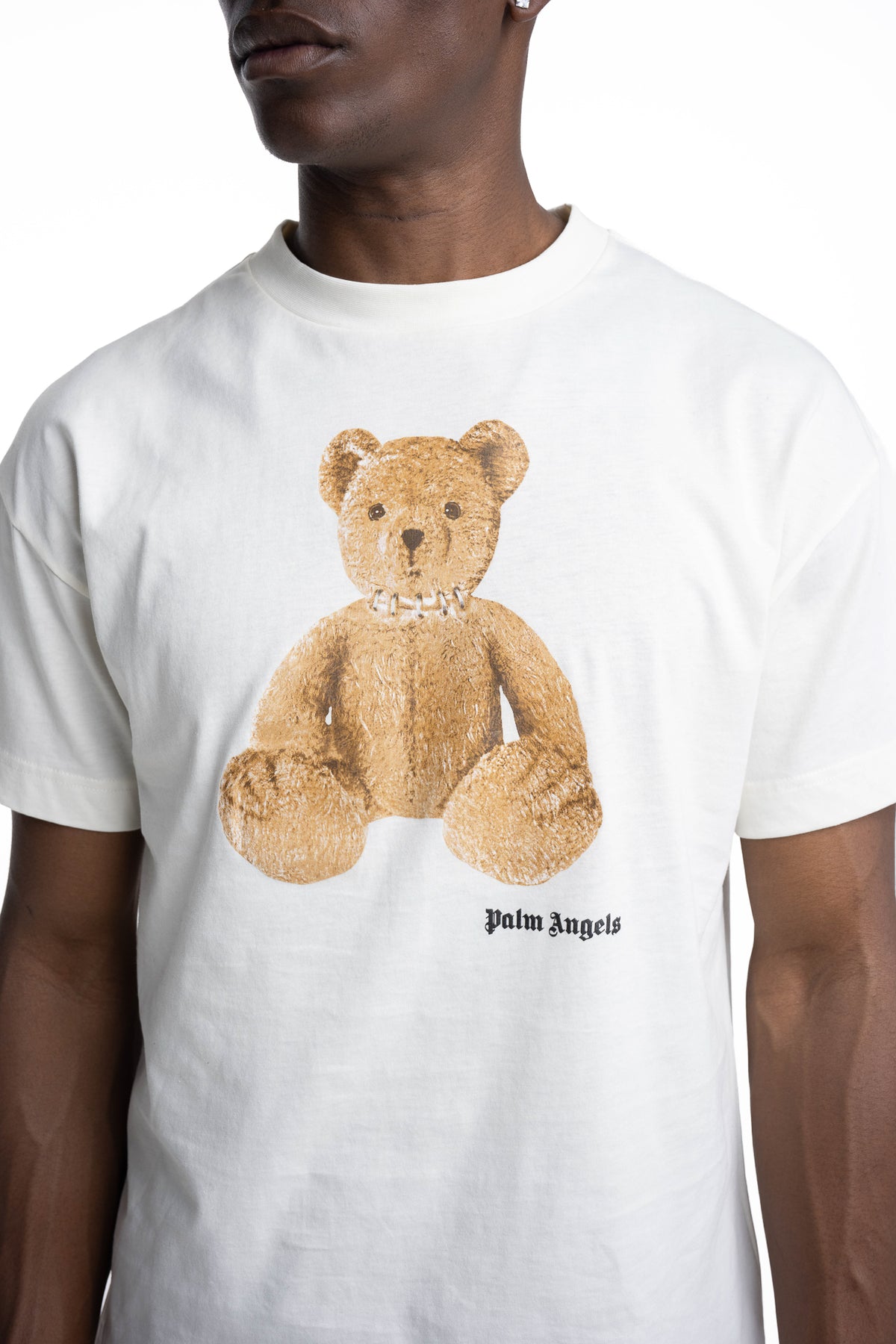 Palm Angels Men's Bear In Palm T Shirt | PMAAT01J99WD-0L30