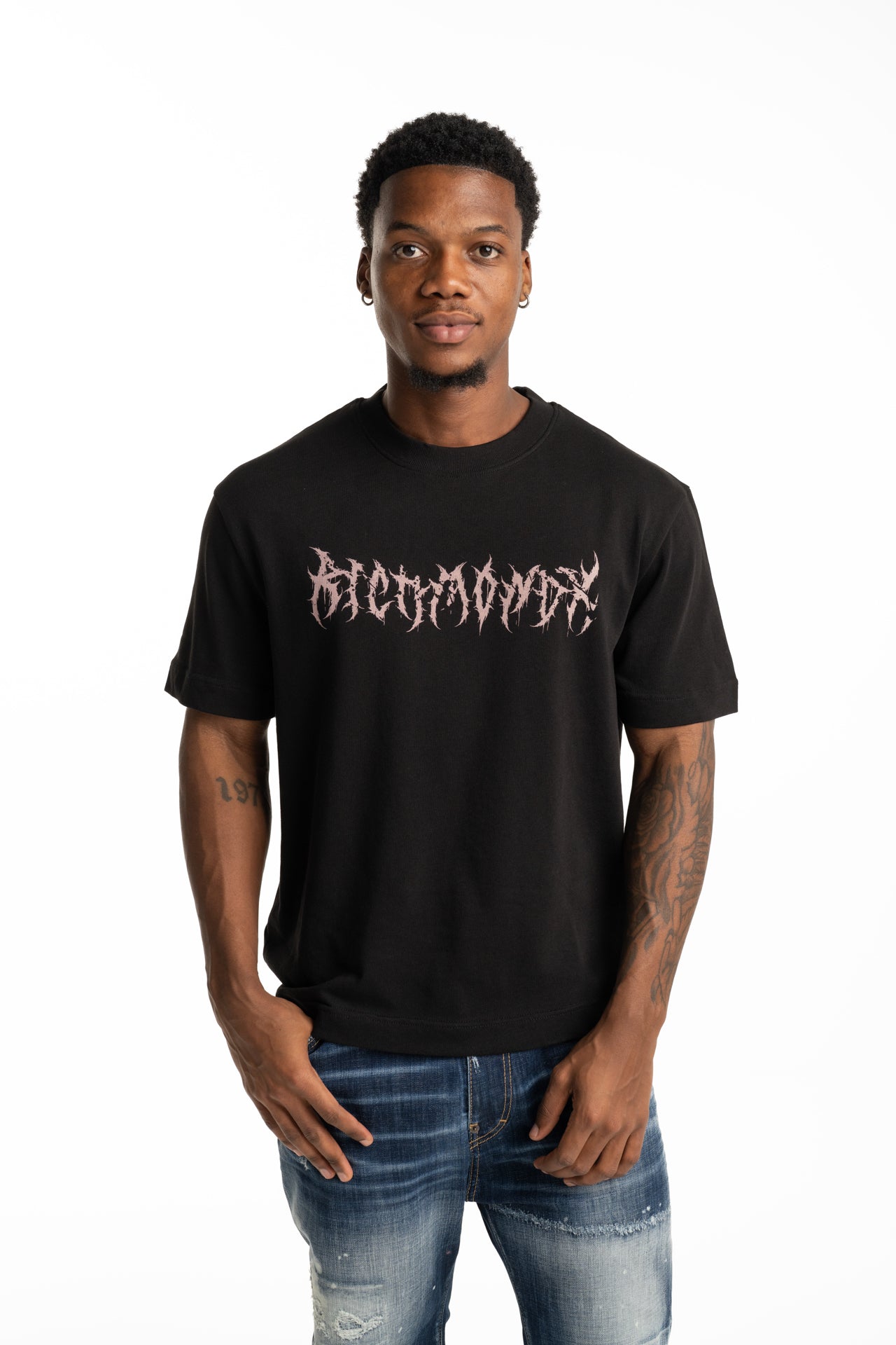 John Richmond Men's Neteh T Shirt | UMP26028TSJSC-Black