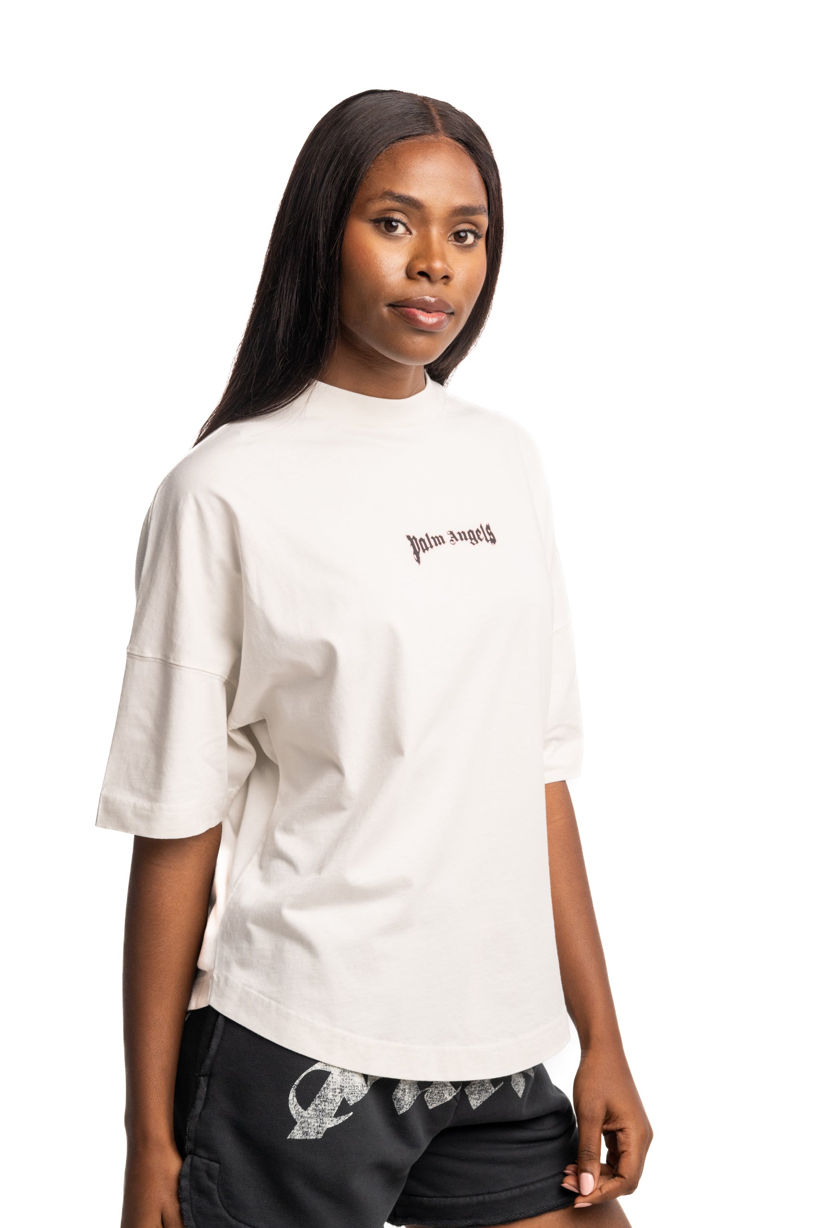 Palm Angels Ladies Outline Logo Over Tee | PWAA07CS26JER006-0310