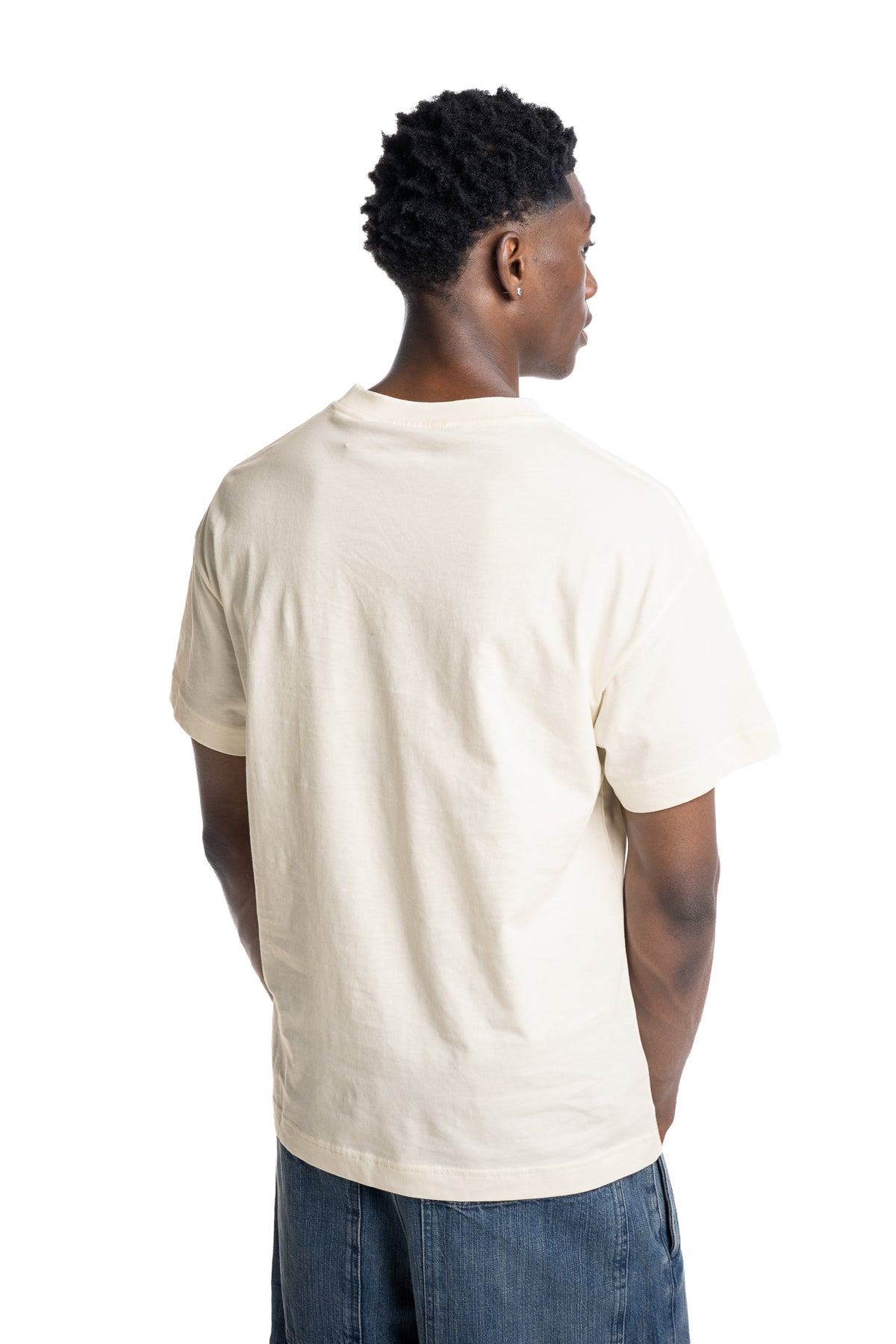 Palm Angels Men's Angel Pencil Logo T Shirt | PMAAT01J99WL-0L35
